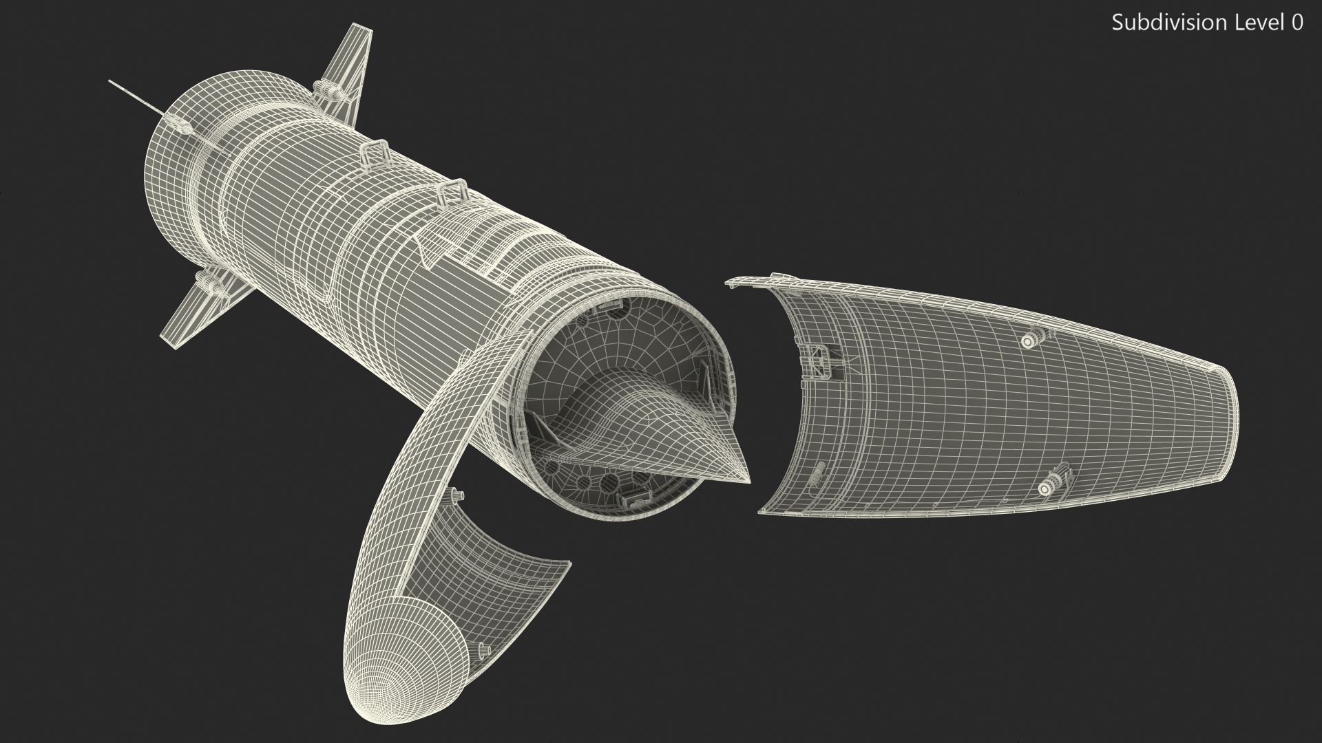 3D Hypersonic Missile model