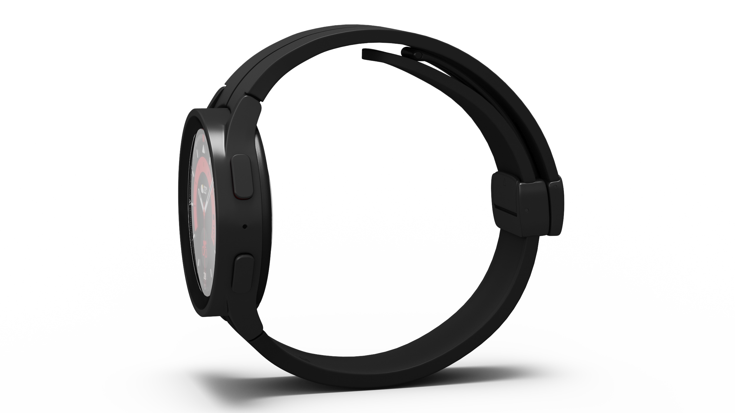 Black Samsung Galaxy Watch 5 Pro 45mm 3D