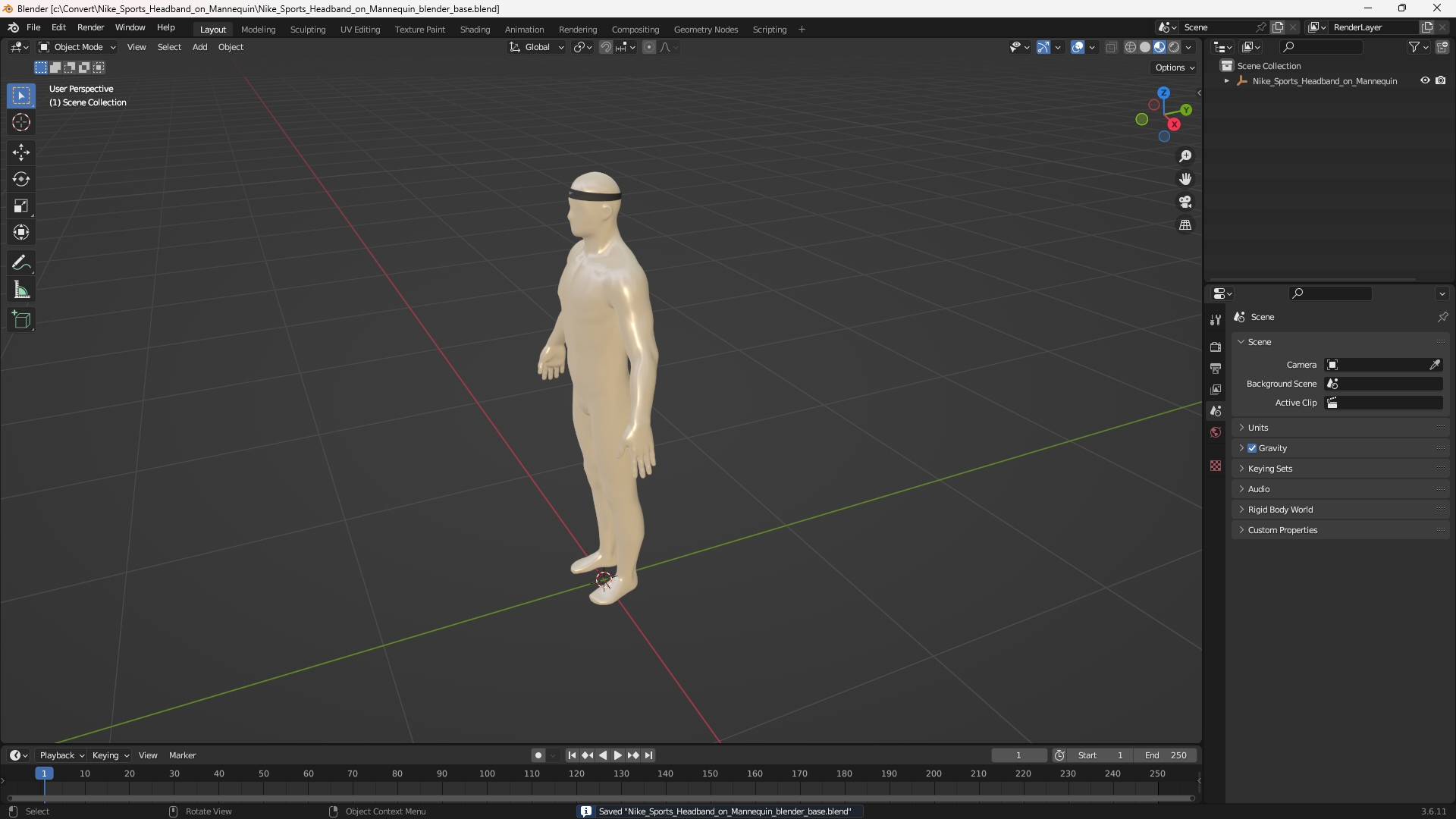 Nike Sports Headband on Mannequin - view 10