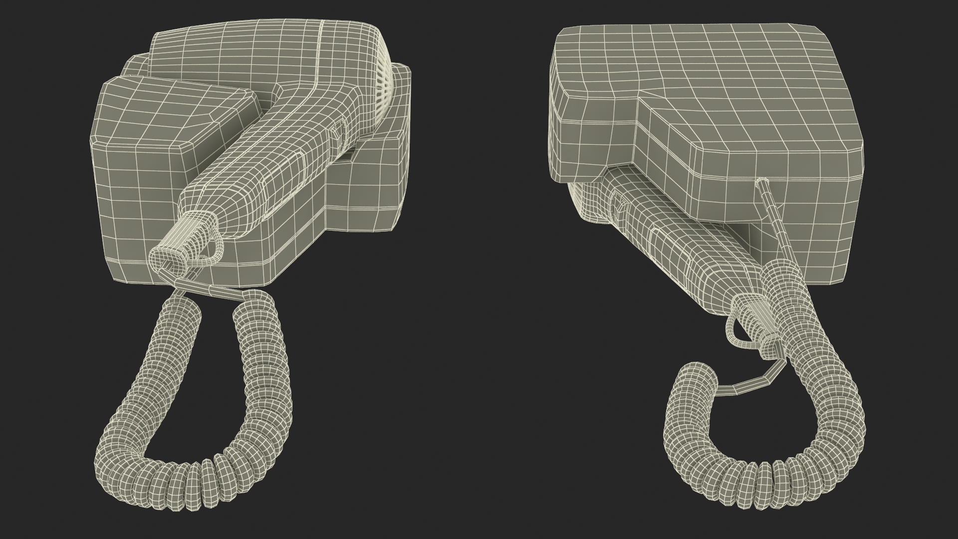 3D Wall Mounted Hair Dryer model