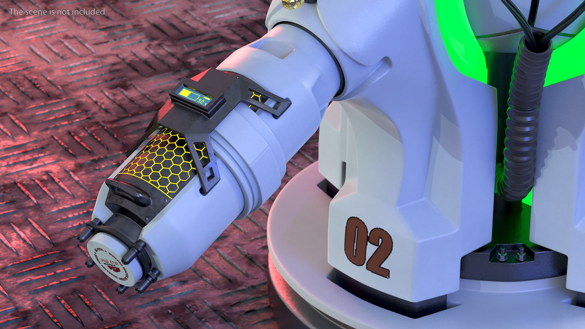 Sci Fi Fuel Energy Cell Set 3D