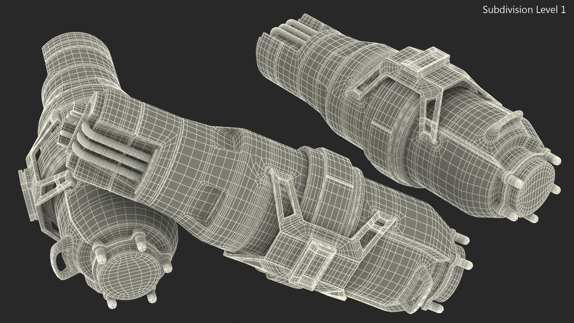 Sci Fi Fuel Energy Cell Set 3D