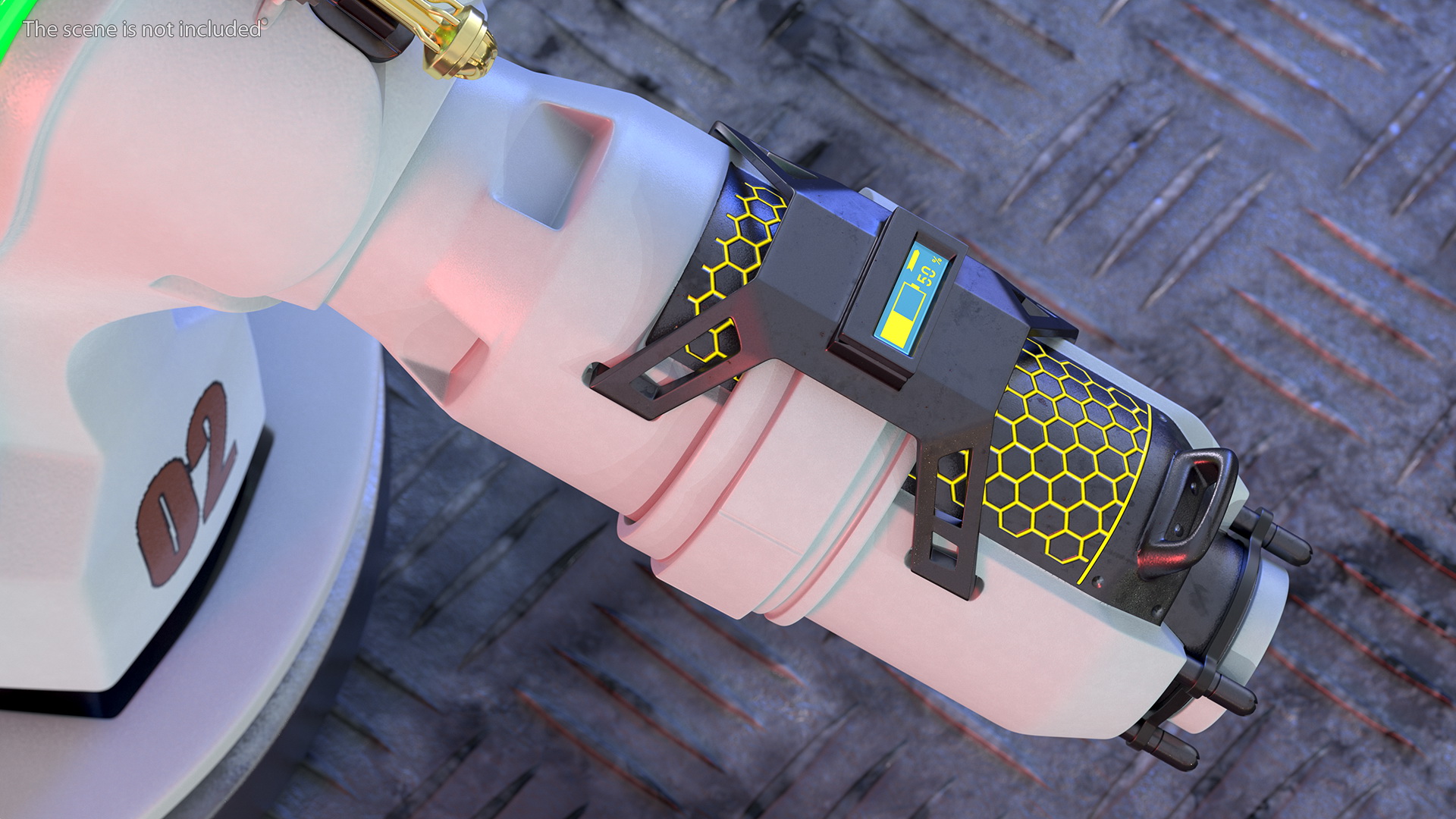 Sci Fi Fuel Energy Cell Set 3D