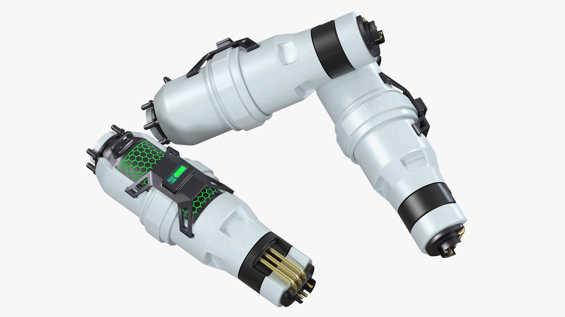 Sci Fi Fuel Energy Cell Set 3D