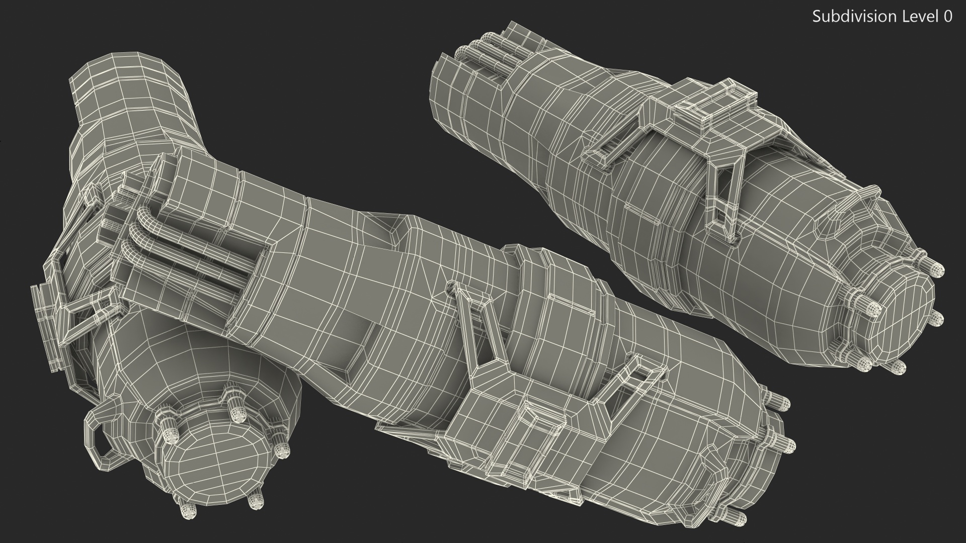 Sci Fi Fuel Energy Cell Set 3D