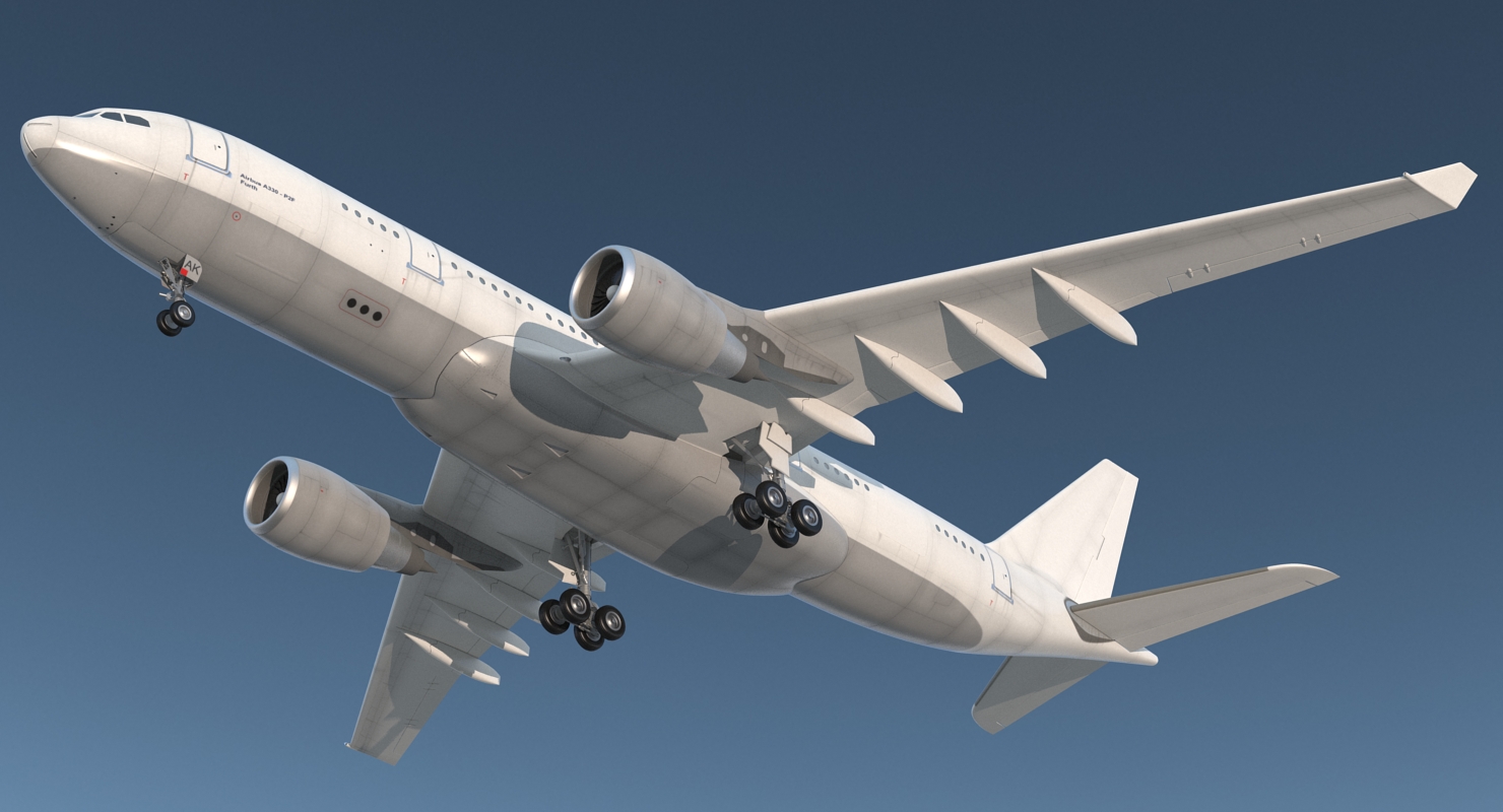 3D model Airbus A330 P2F Generic Rigged