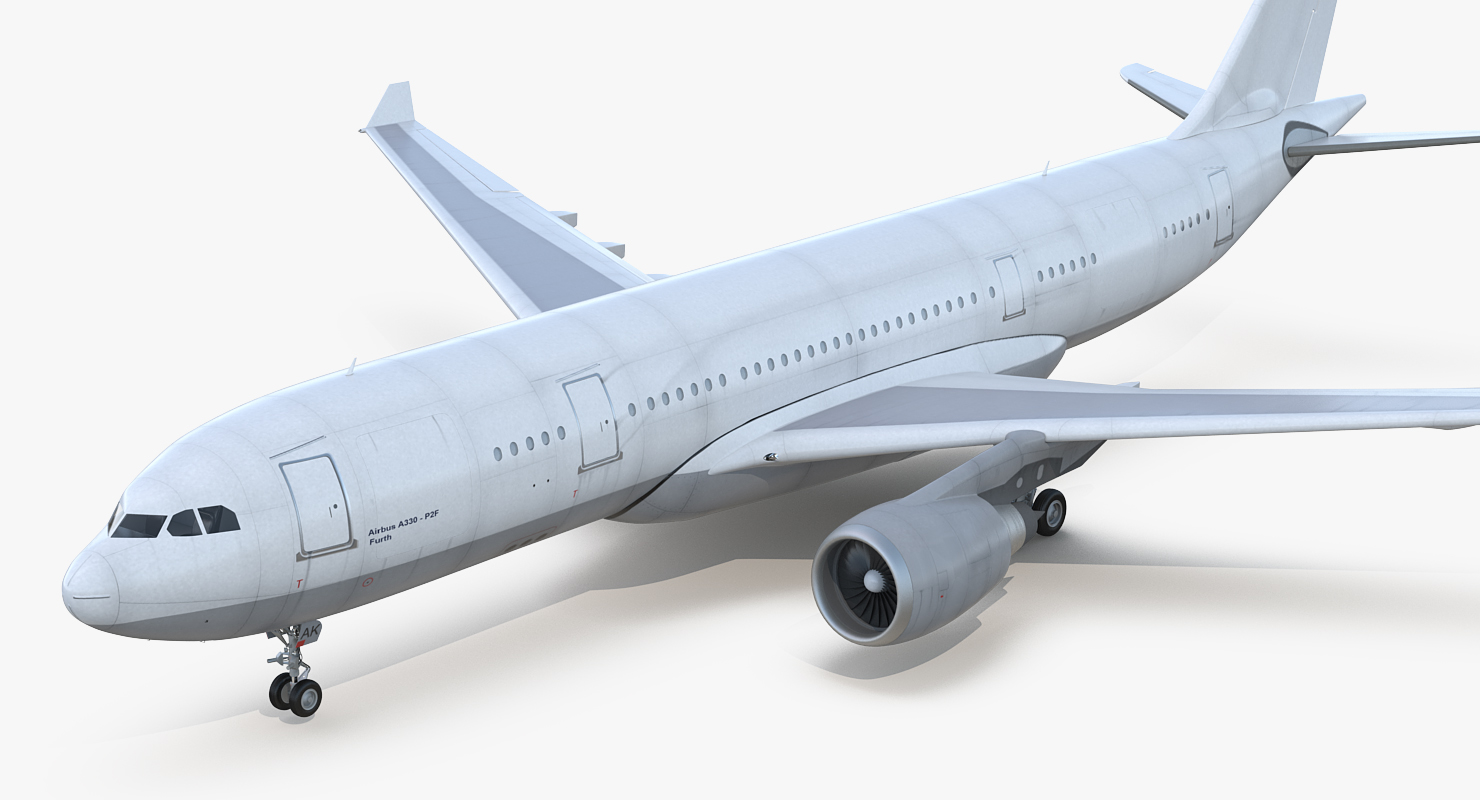 3D model Airbus A330 P2F Generic Rigged