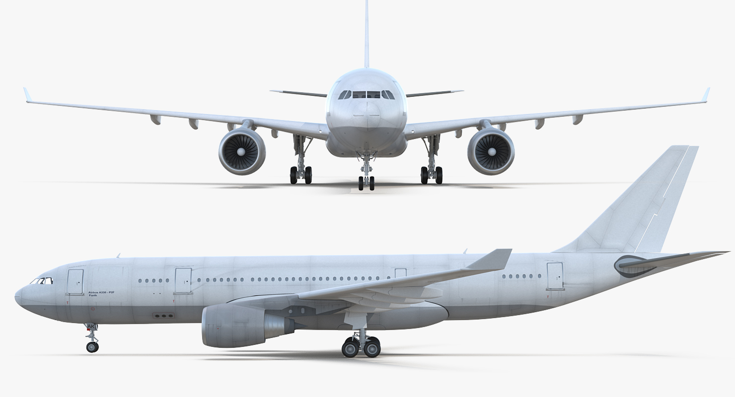 3D model Airbus A330 P2F Generic Rigged