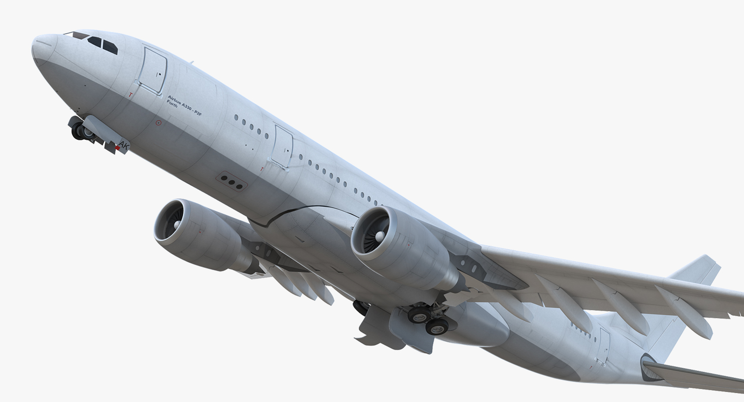 3D model Airbus A330 P2F Generic Rigged