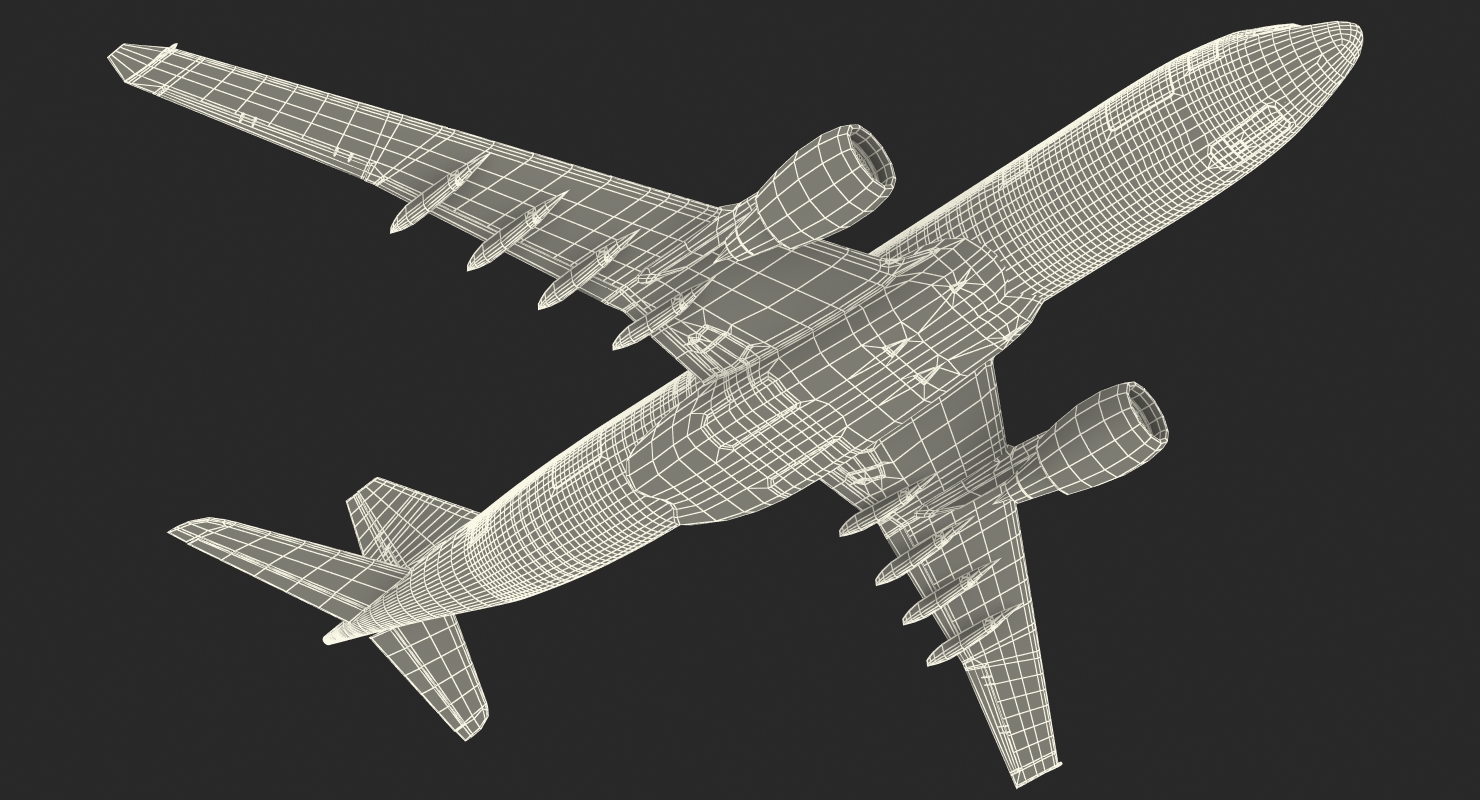3D model Airbus A330 P2F Generic Rigged