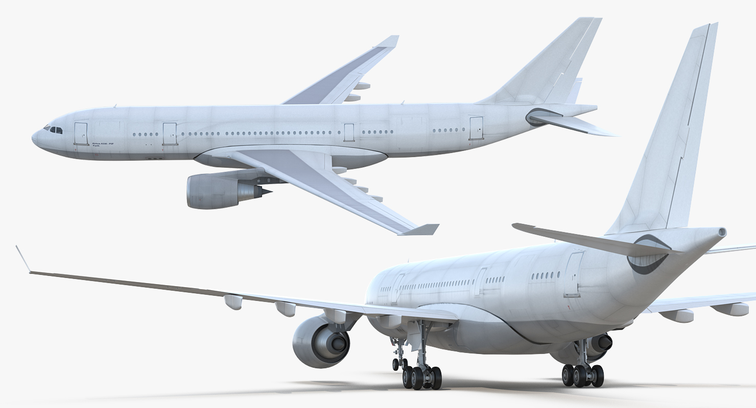 3D model Airbus A330 P2F Generic Rigged