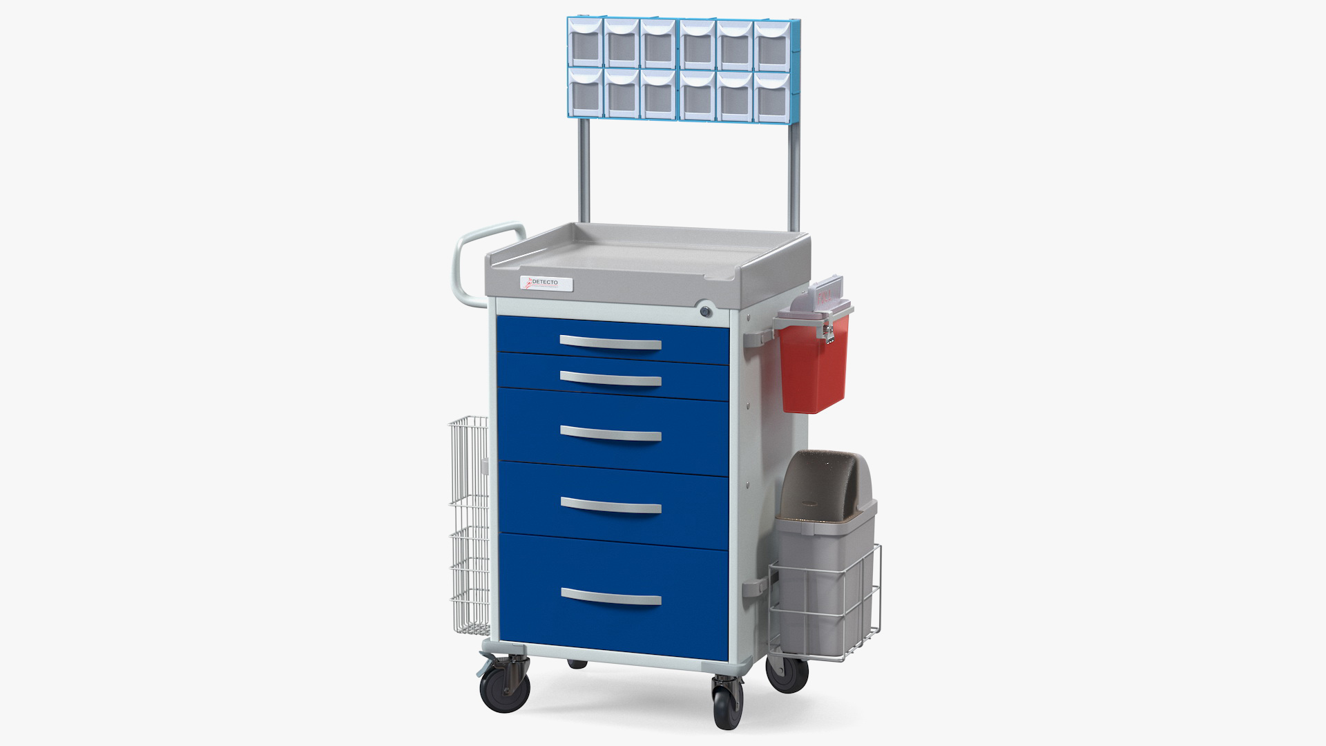3D model Detecto Medical Cart with Organizer