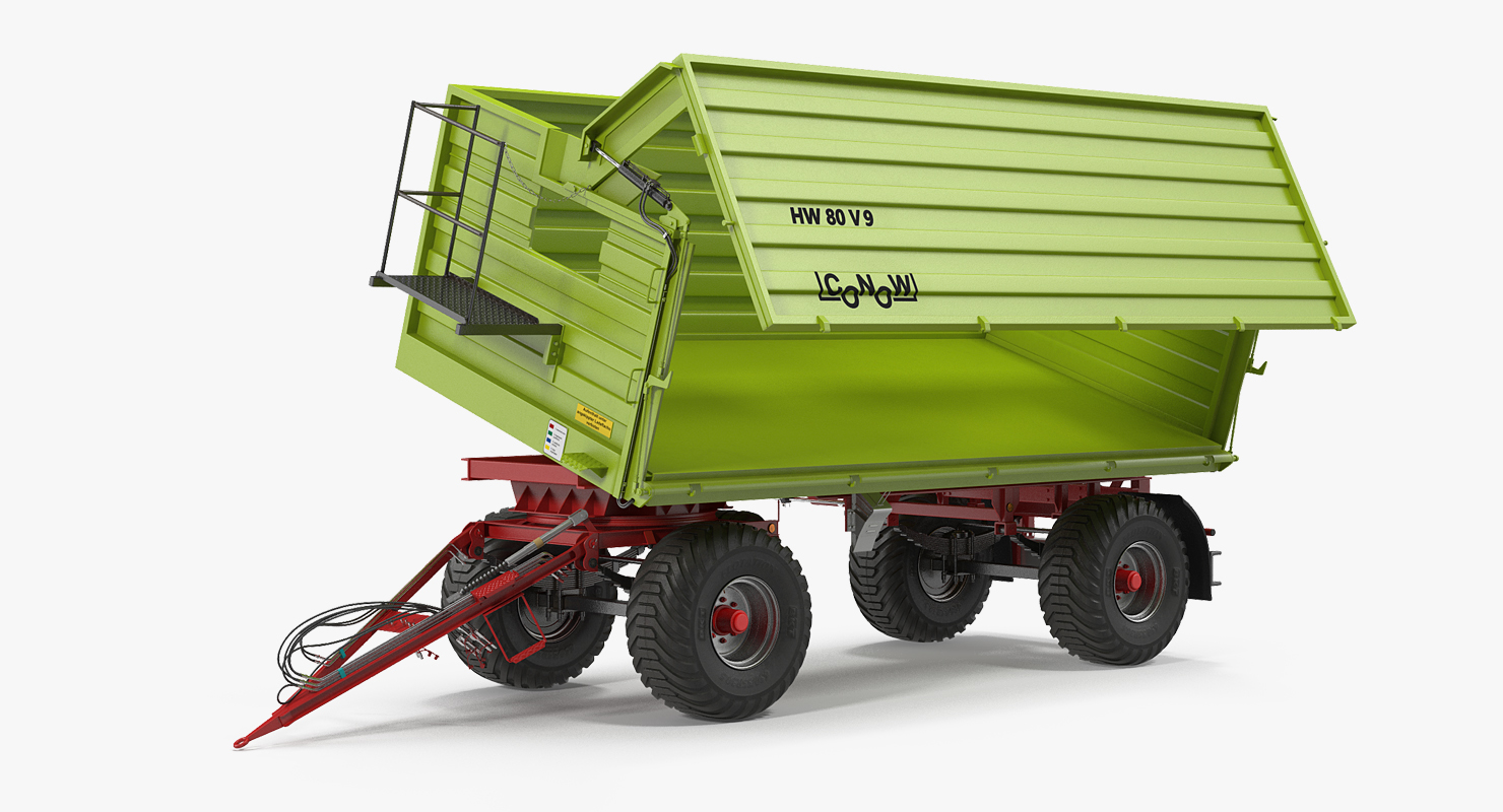 Conow HW-80 Trailer Clean Rigged 3D