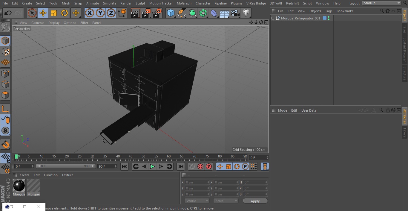 Morgue Refrigerator 3D model