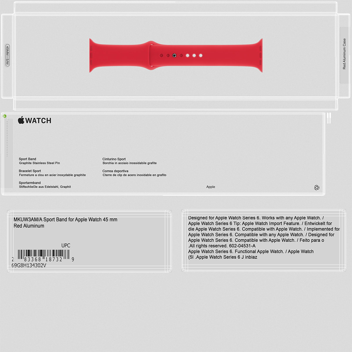 3D Apple Watch Strap Packaging Box