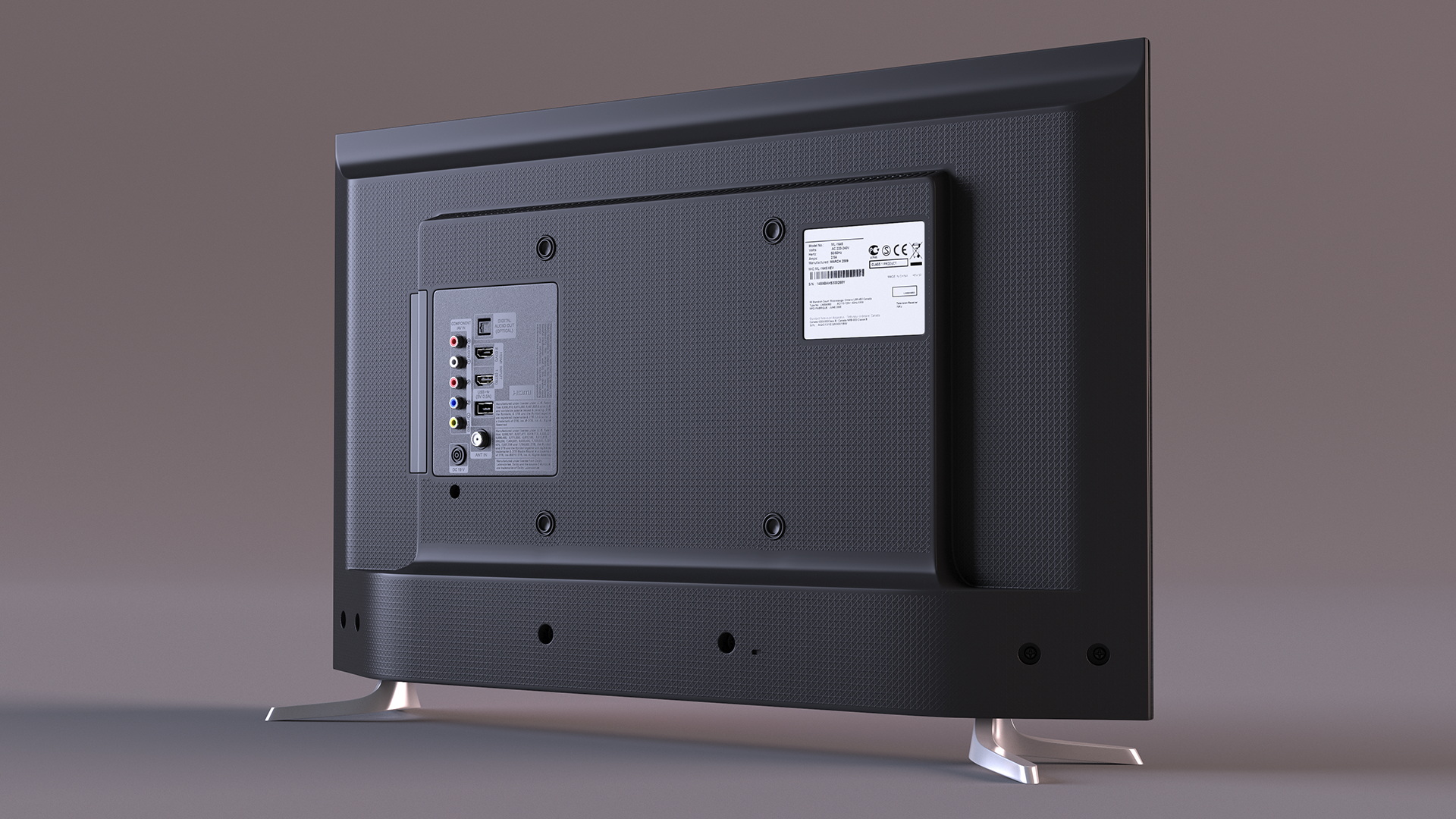 Modern Flat Screen Television 3D model