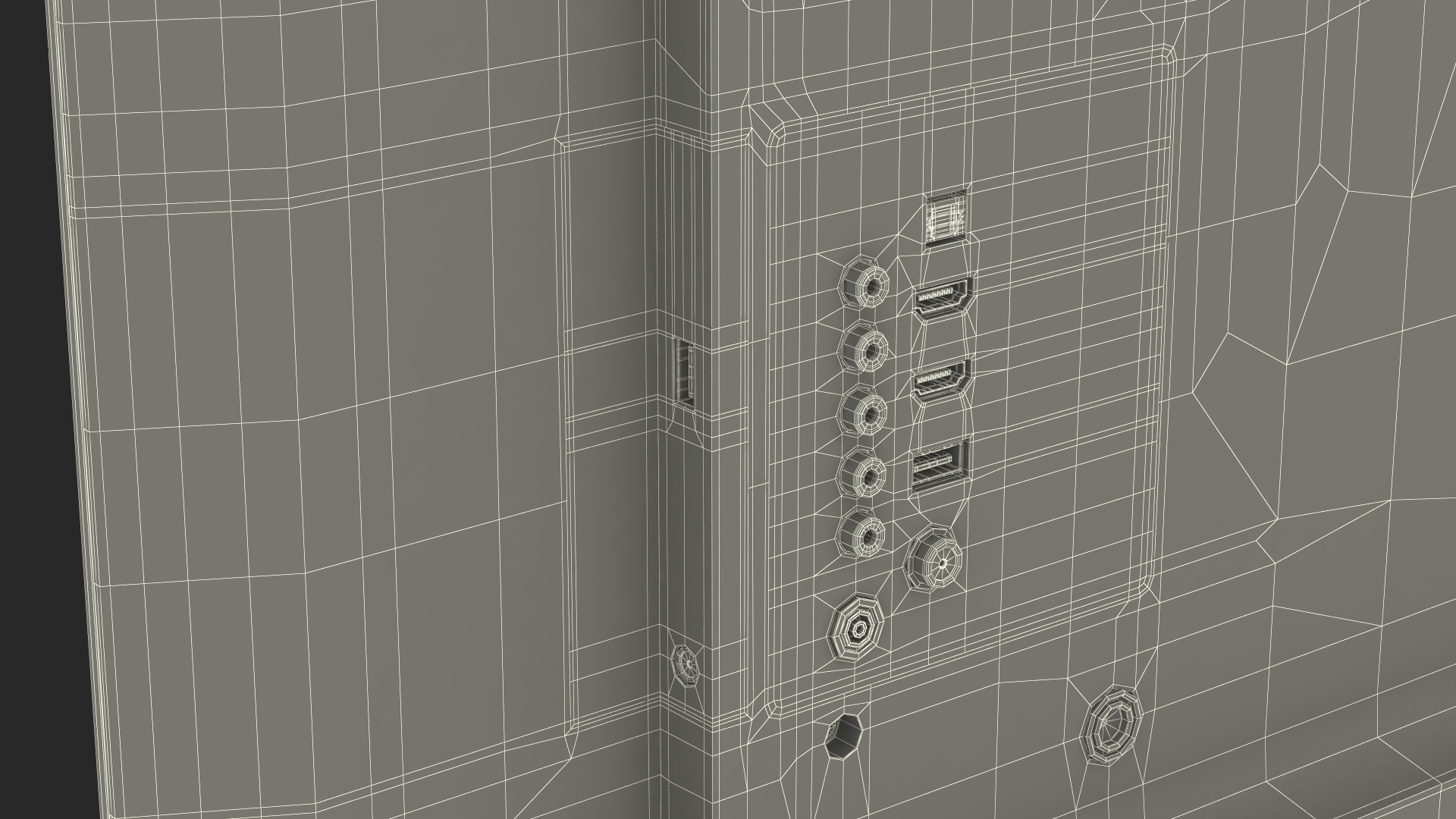 Modern Flat Screen Television 3D model