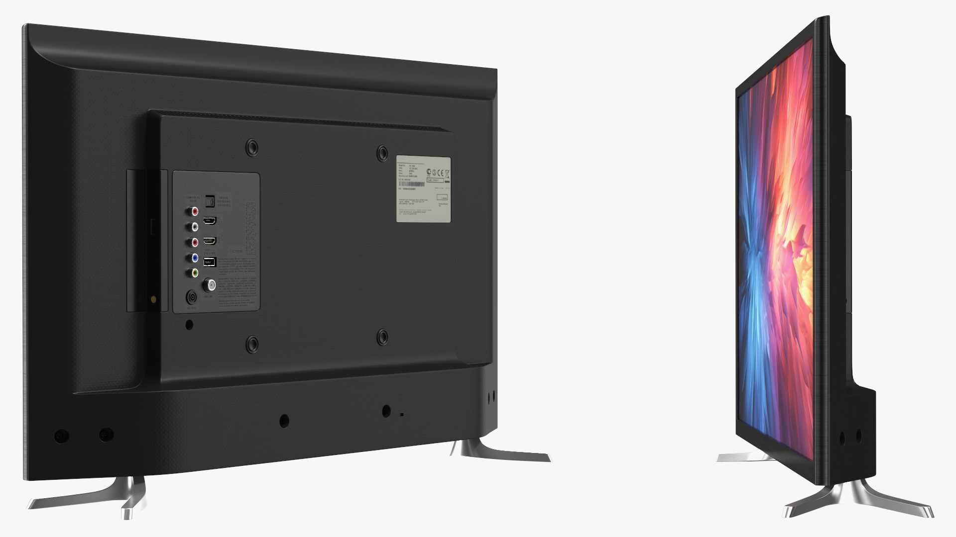 Modern Flat Screen Television 3D model