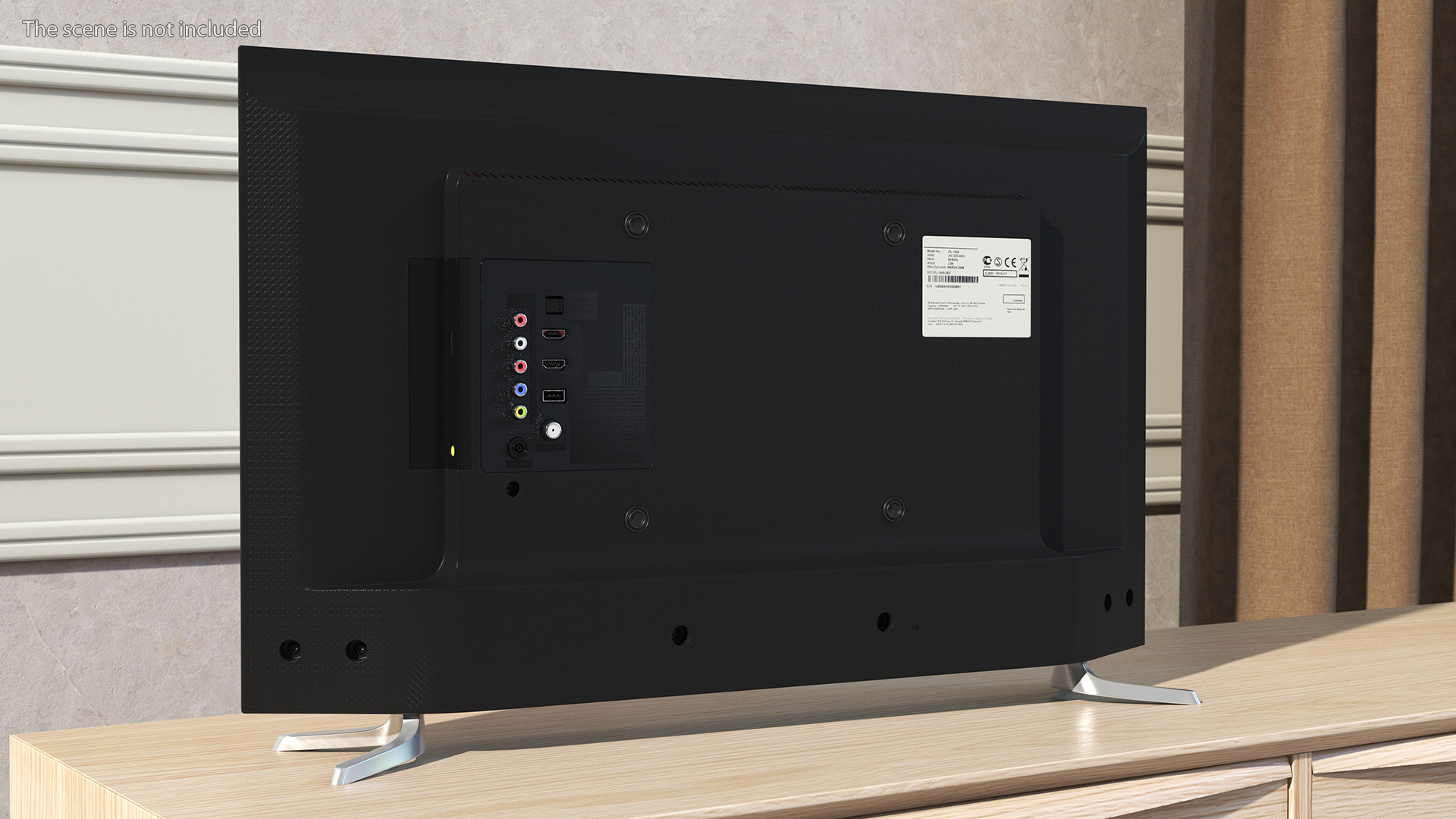 Modern Flat Screen Television 3D model
