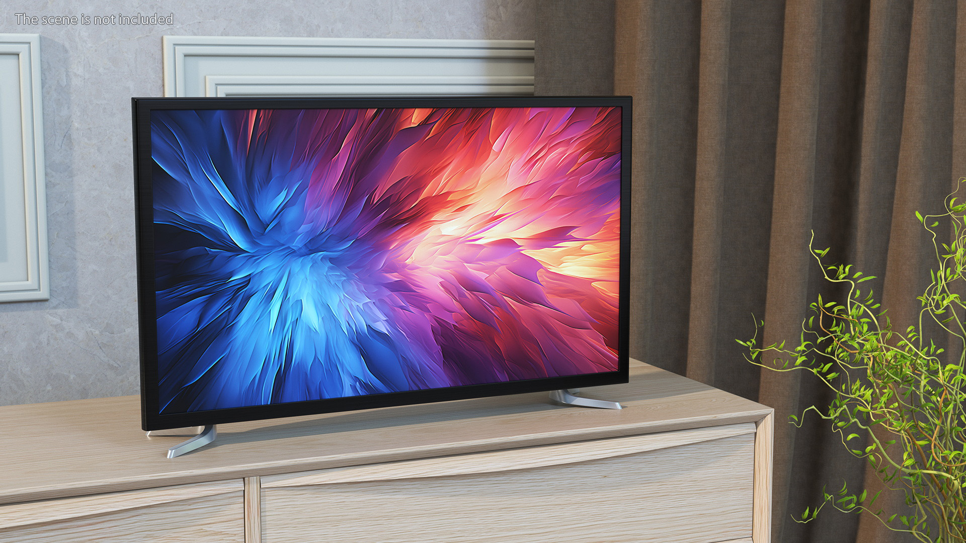 Modern Flat Screen Television 3D model