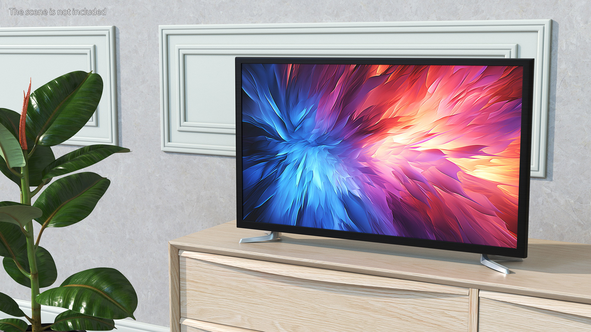 Modern Flat Screen Television 3D model
