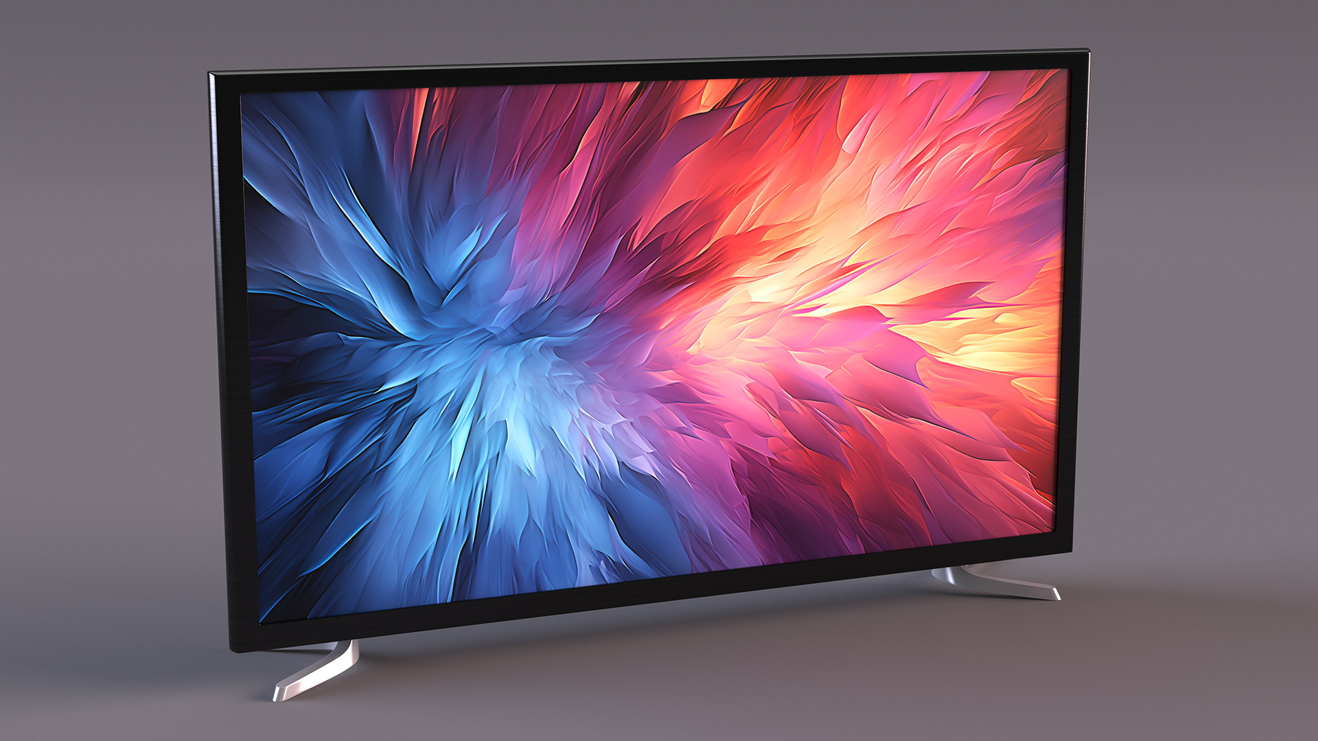 Modern Flat Screen Television 3D model