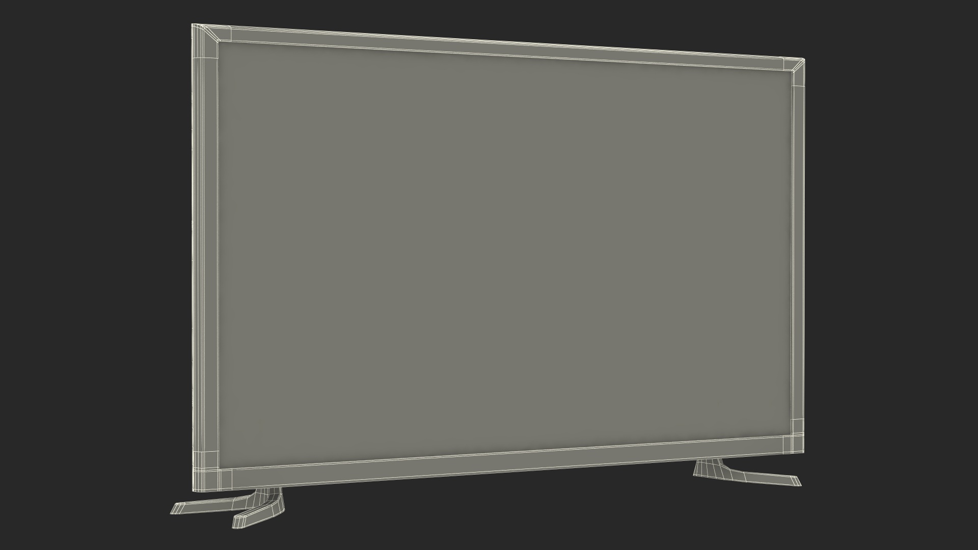 Modern Flat Screen Television 3D model