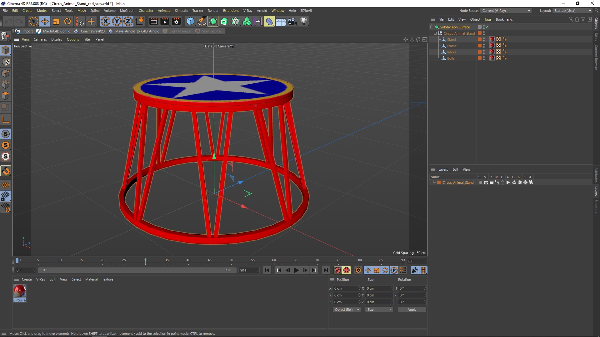 Circus Animal Stand 3D model