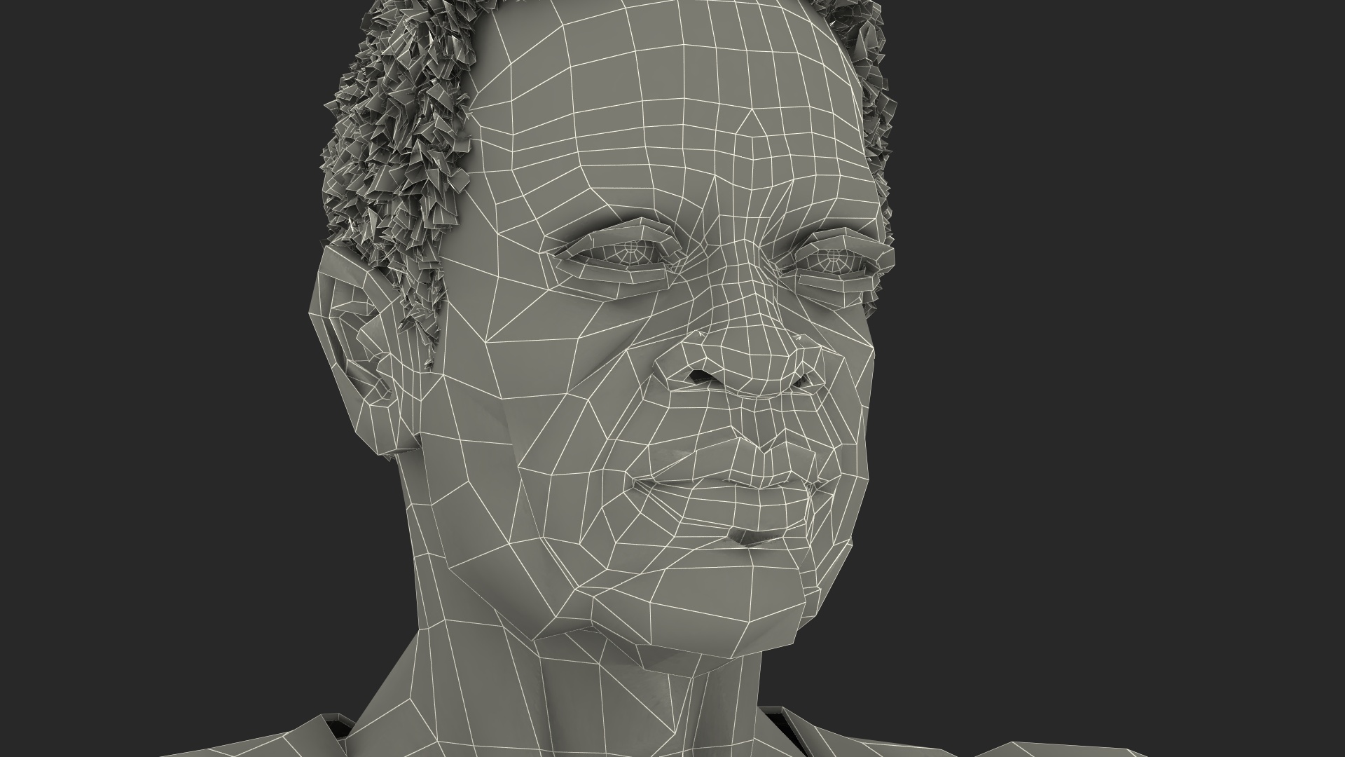 3D Afro American Grandpa Wearing Pajamas Rigged for Maya model