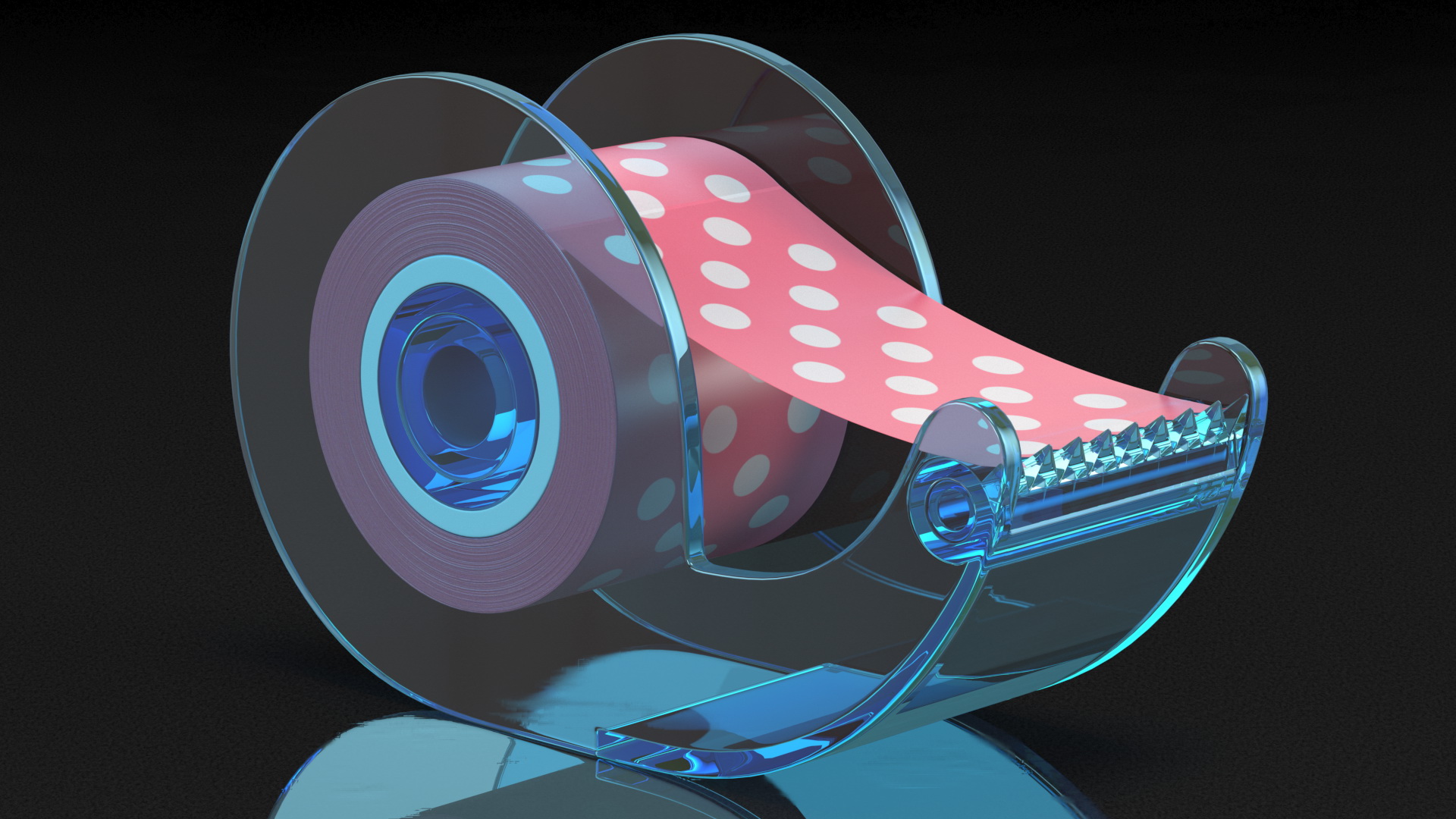 Mini Tape Dispenser 3D model