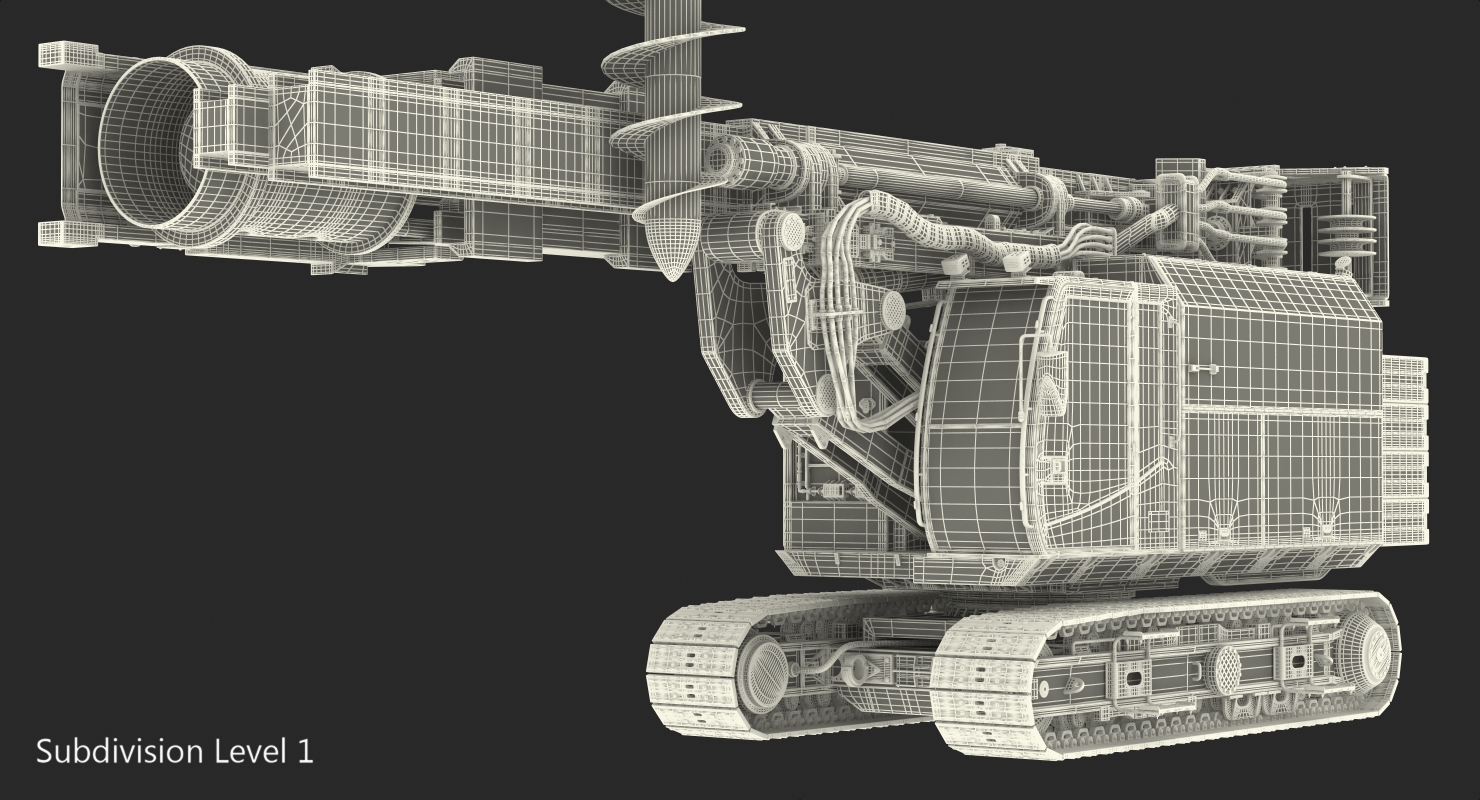 3D Spiral Drilling Machine Generic Rigged model