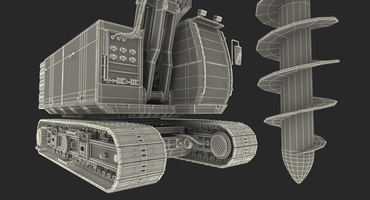 3D Spiral Drilling Machine Generic Rigged model