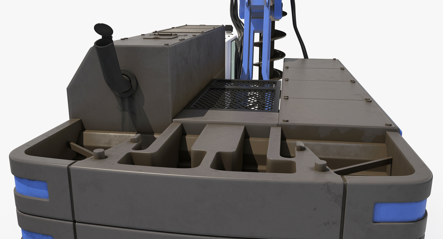 3D Spiral Drilling Machine Generic Rigged model