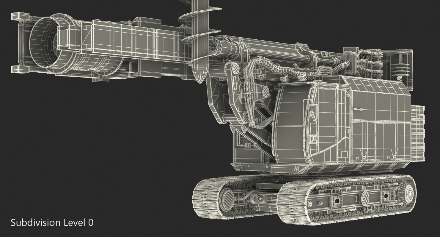 3D Spiral Drilling Machine Generic Rigged model