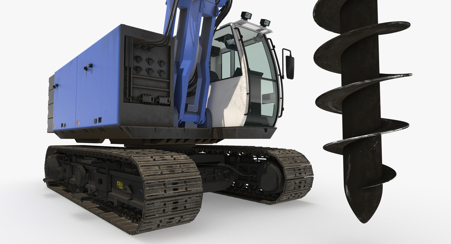 3D Spiral Drilling Machine Generic Rigged model