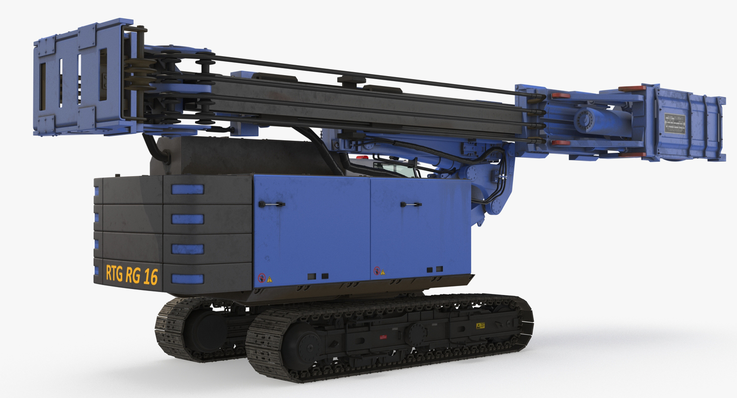 3D Spiral Drilling Machine Generic Rigged model