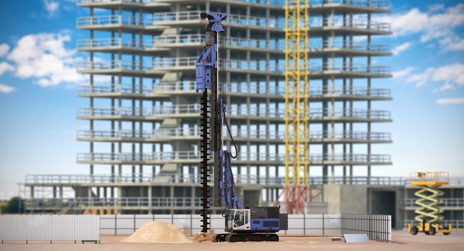 3D Spiral Drilling Machine Generic Rigged model