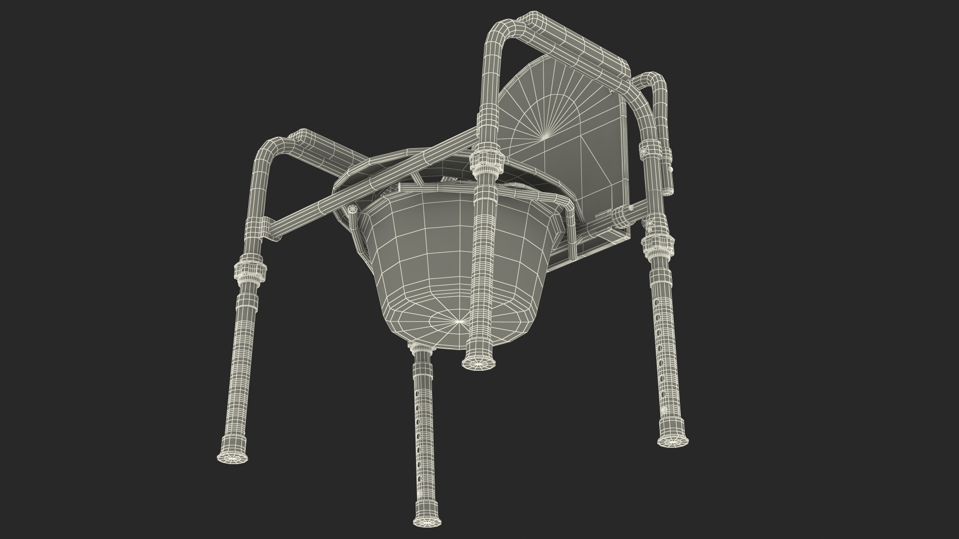 3D Medical Folding Bedside Commode Seat