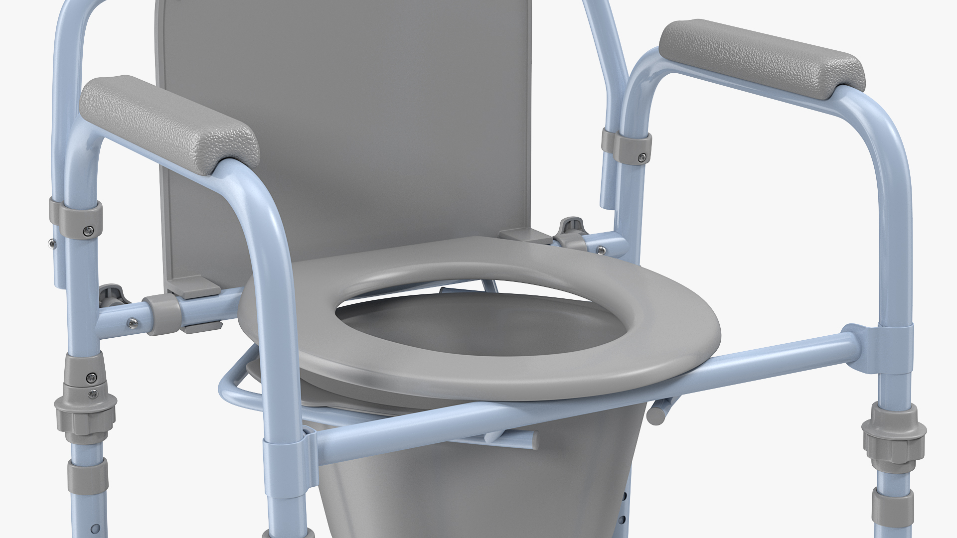 3D Medical Folding Bedside Commode Seat