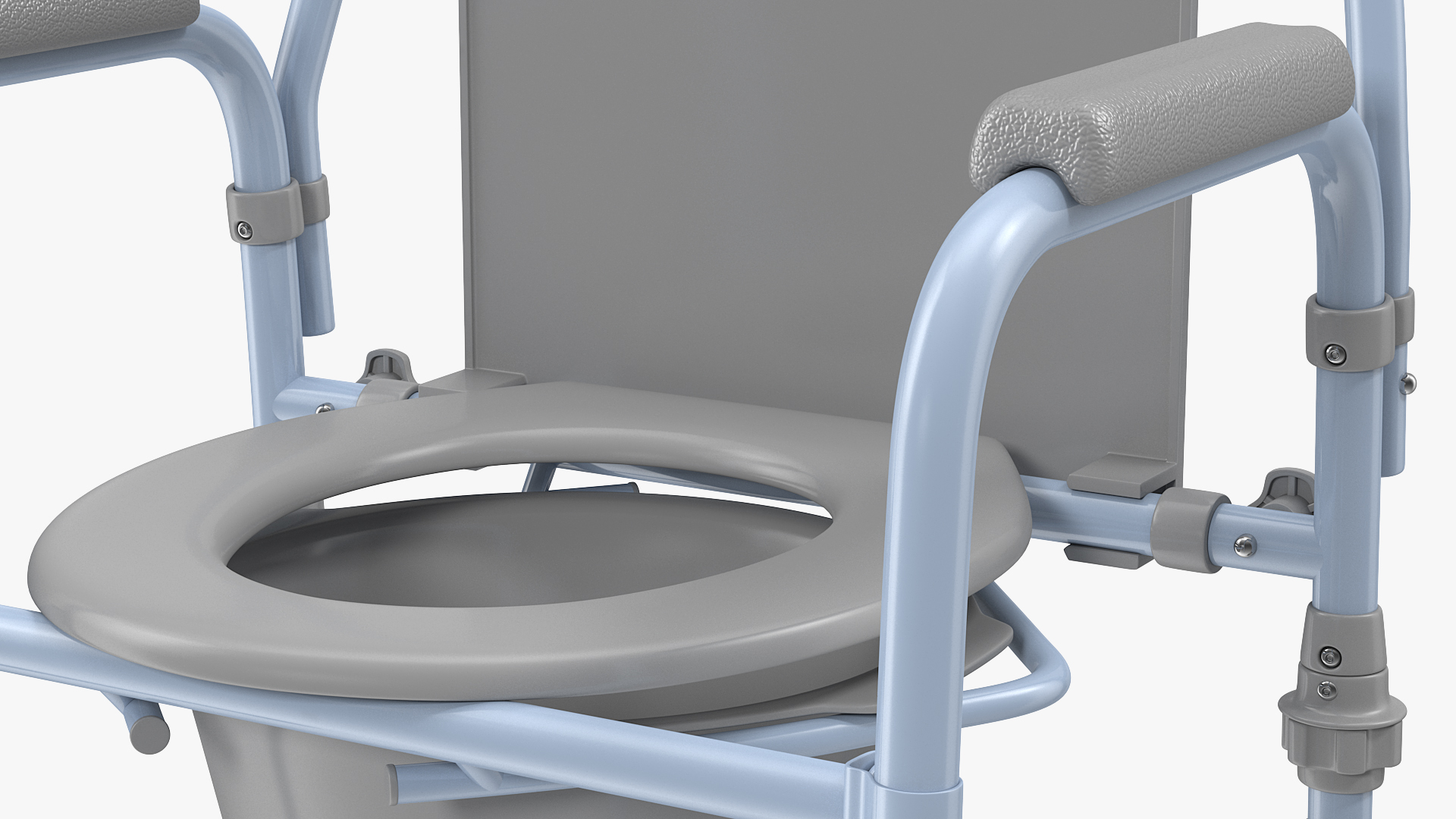 3D Medical Folding Bedside Commode Seat