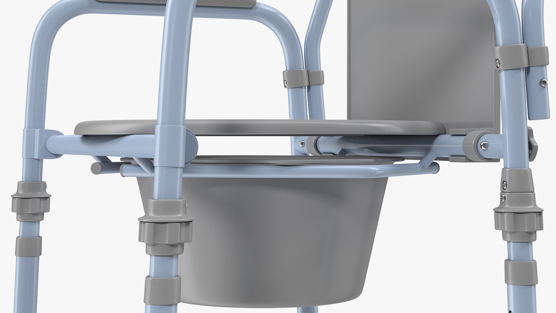 3D Medical Folding Bedside Commode Seat