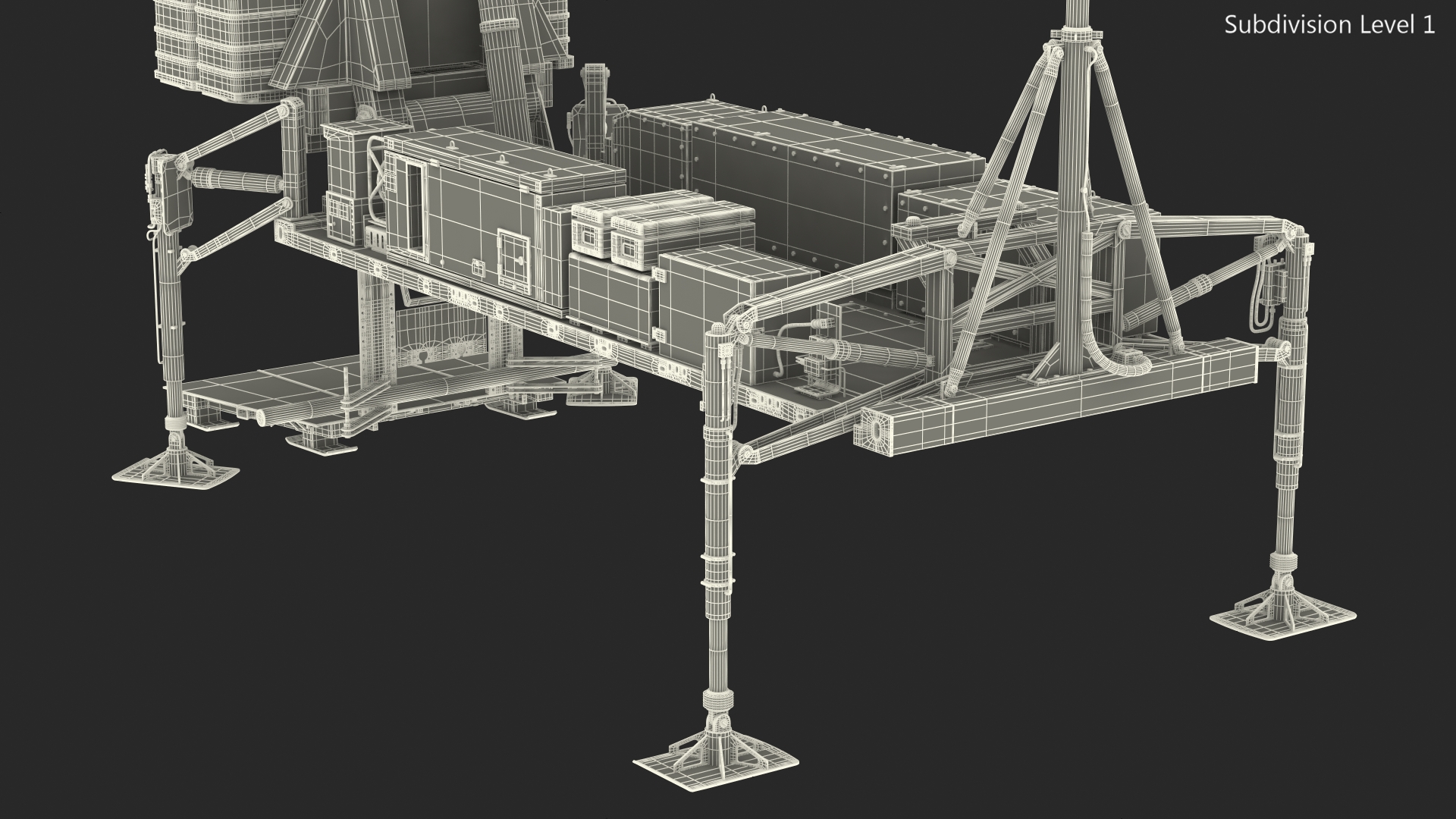 3D Air Defense Missile System Armed Position
