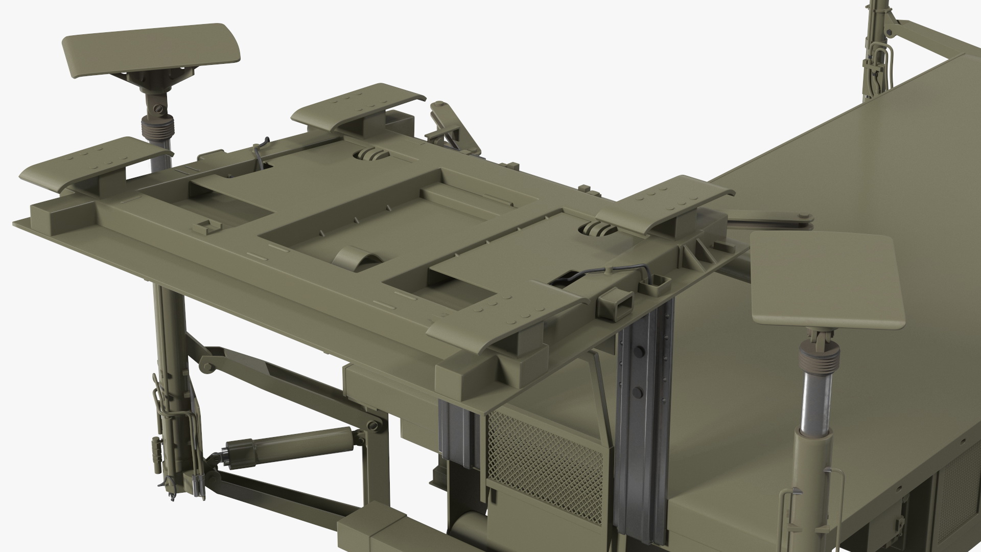 3D Air Defense Missile System Armed Position