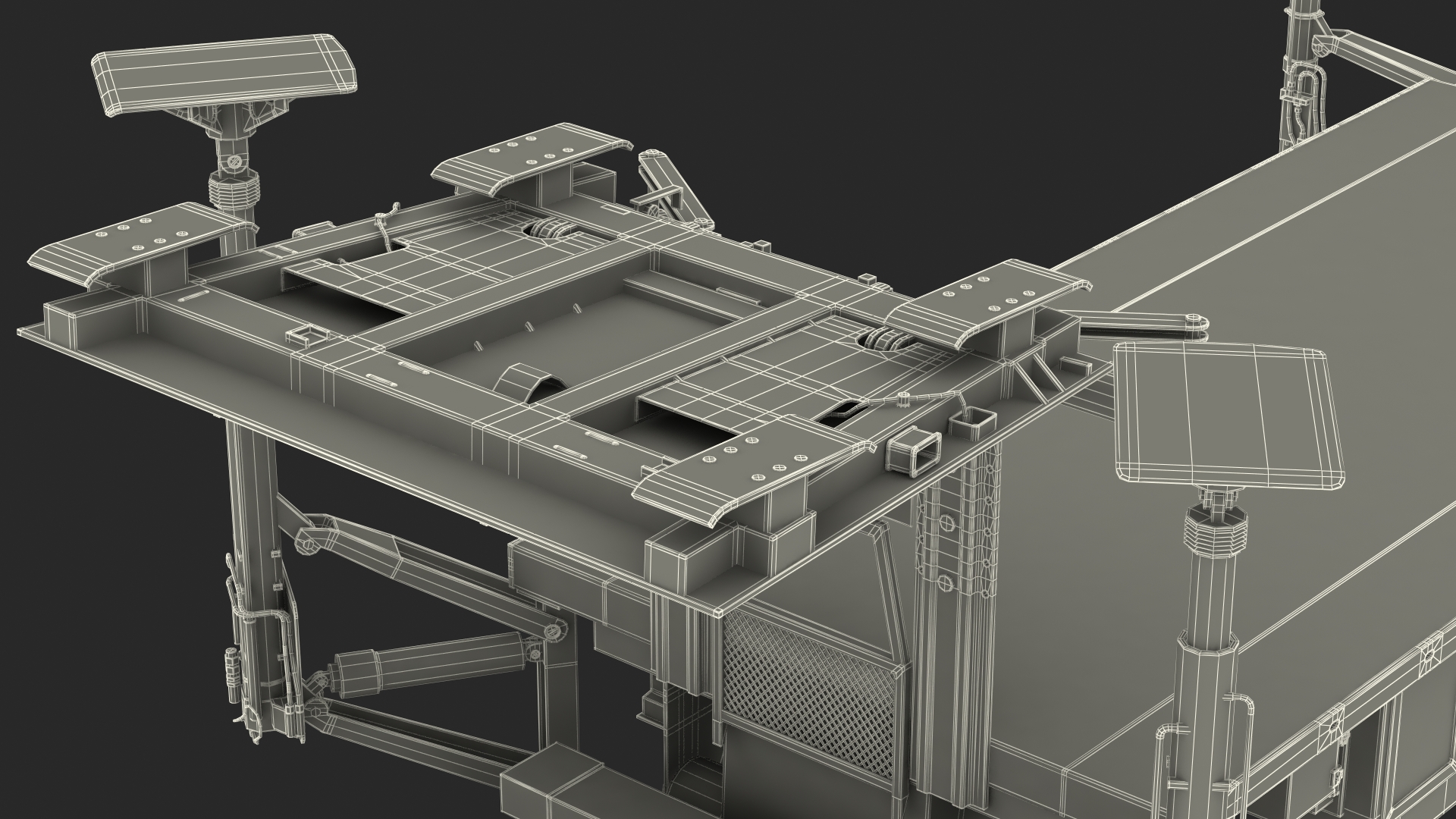 3D Air Defense Missile System Armed Position