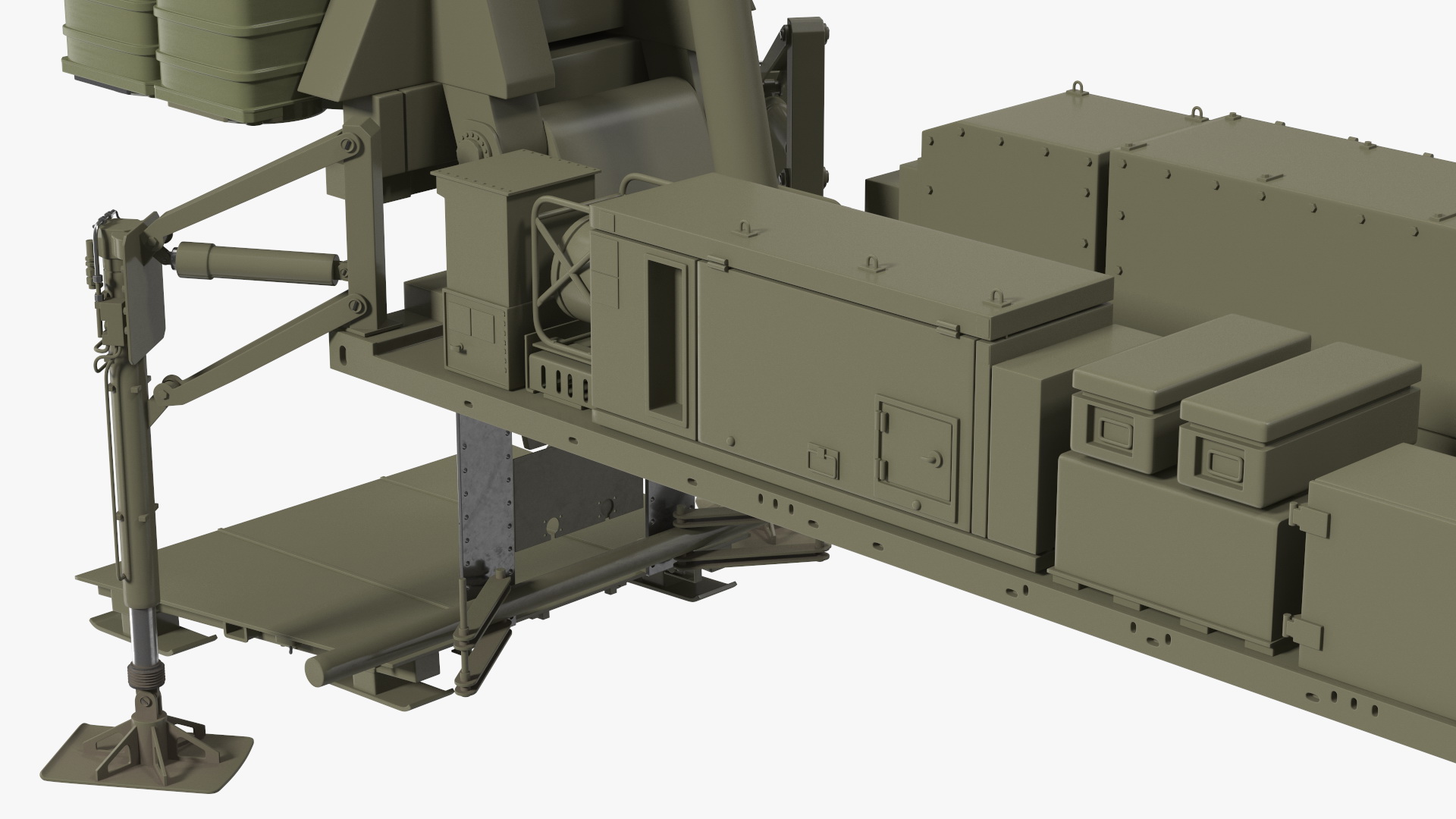 3D Air Defense Missile System Armed Position
