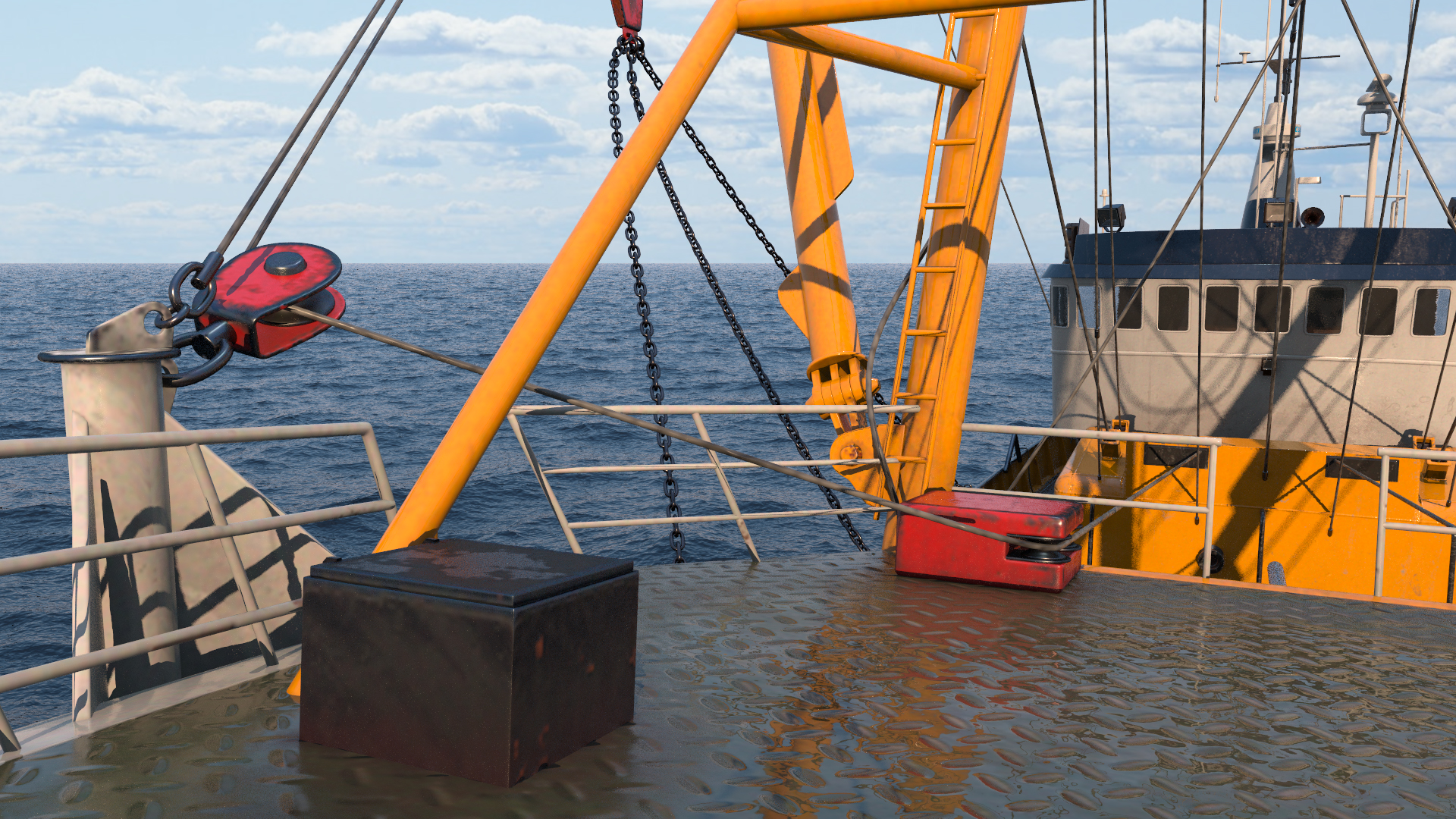 3D model Fishing Trawler