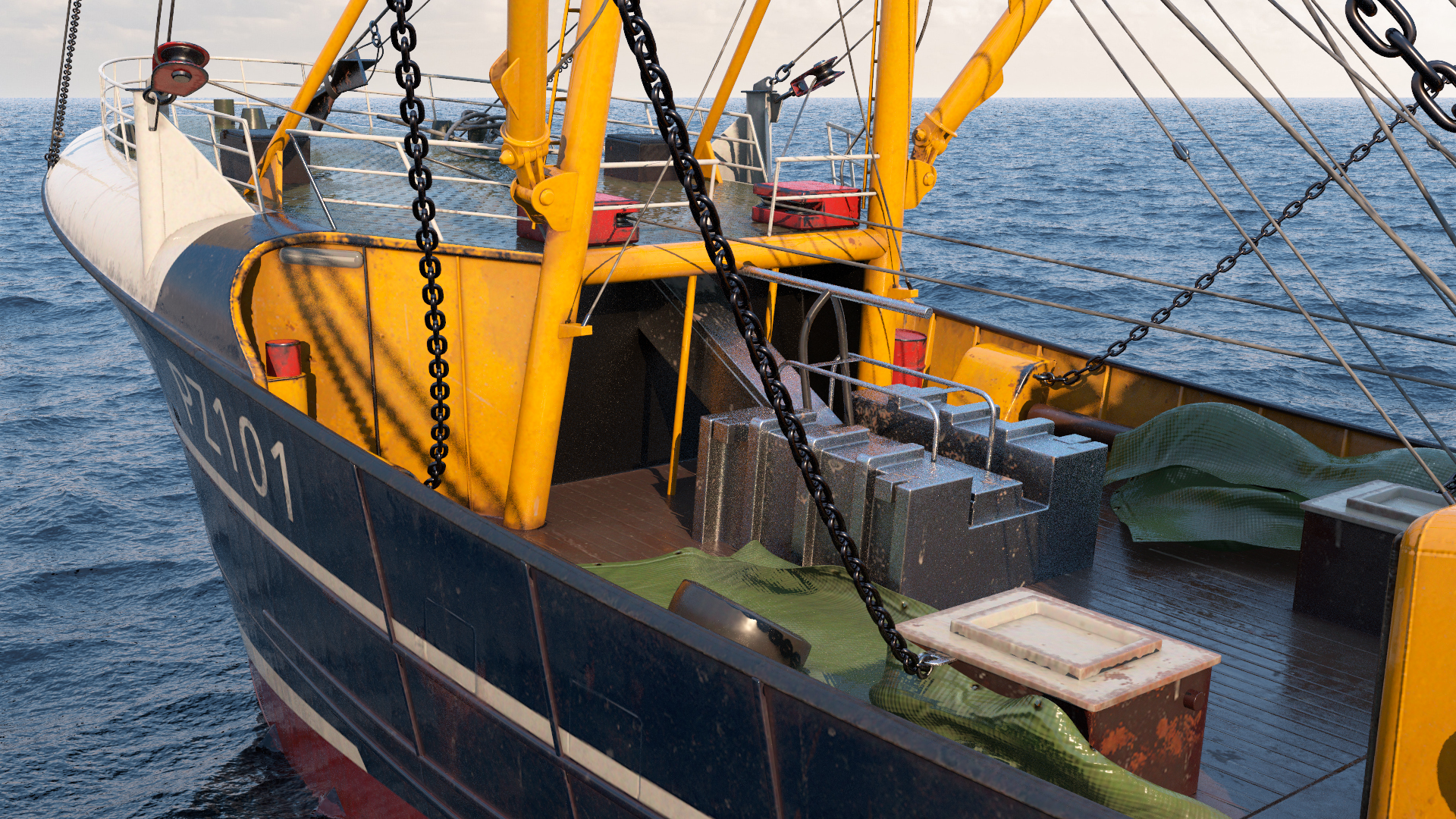 3D model Fishing Trawler