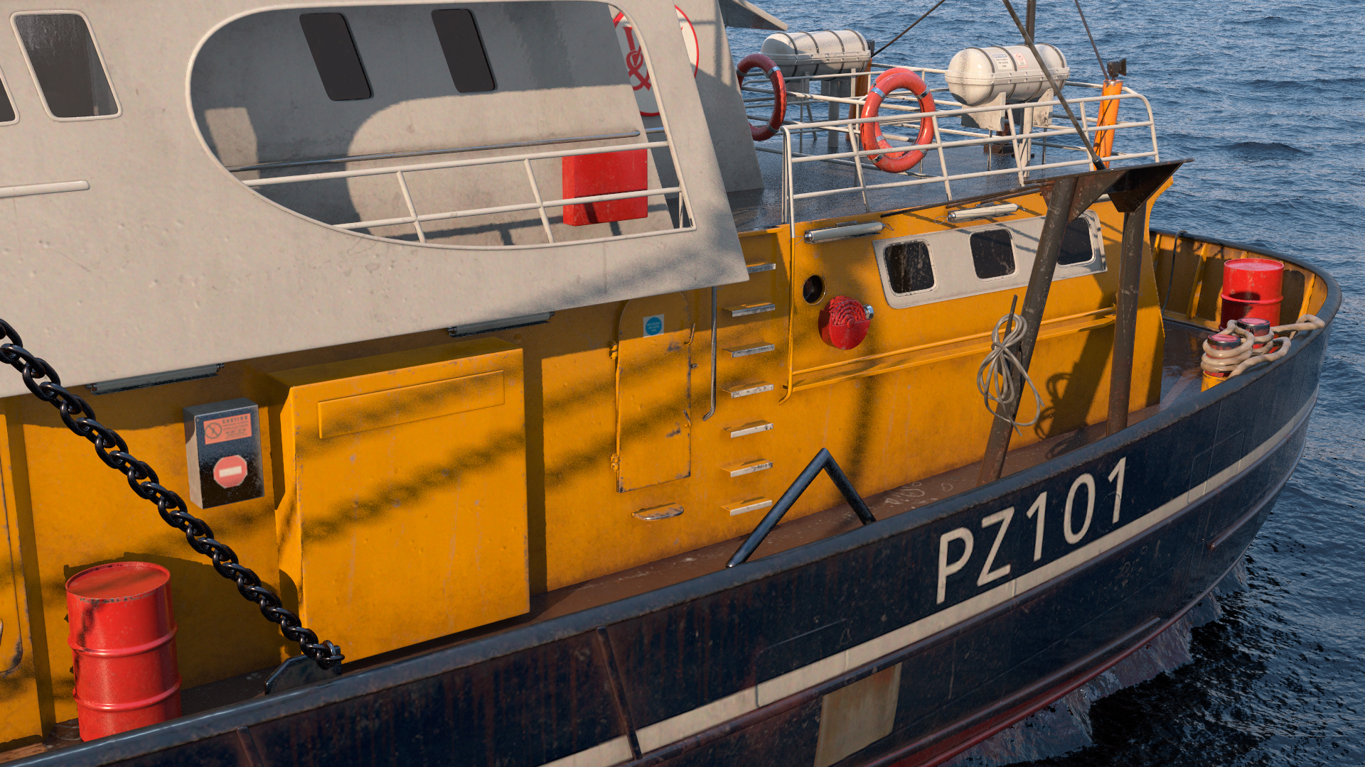 3D model Fishing Trawler