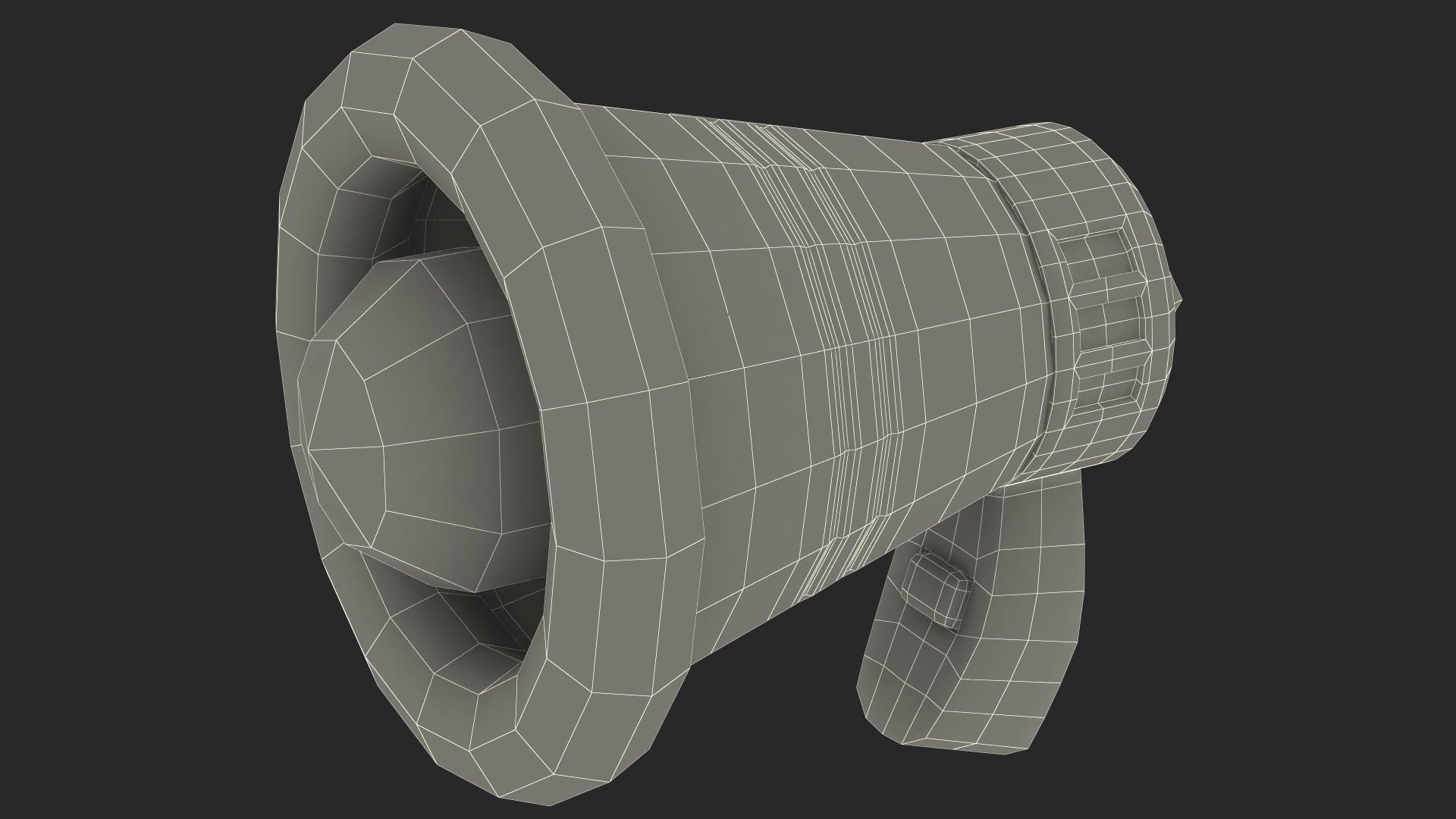 3D model Megaphone Loudspeaker Stylized Icon