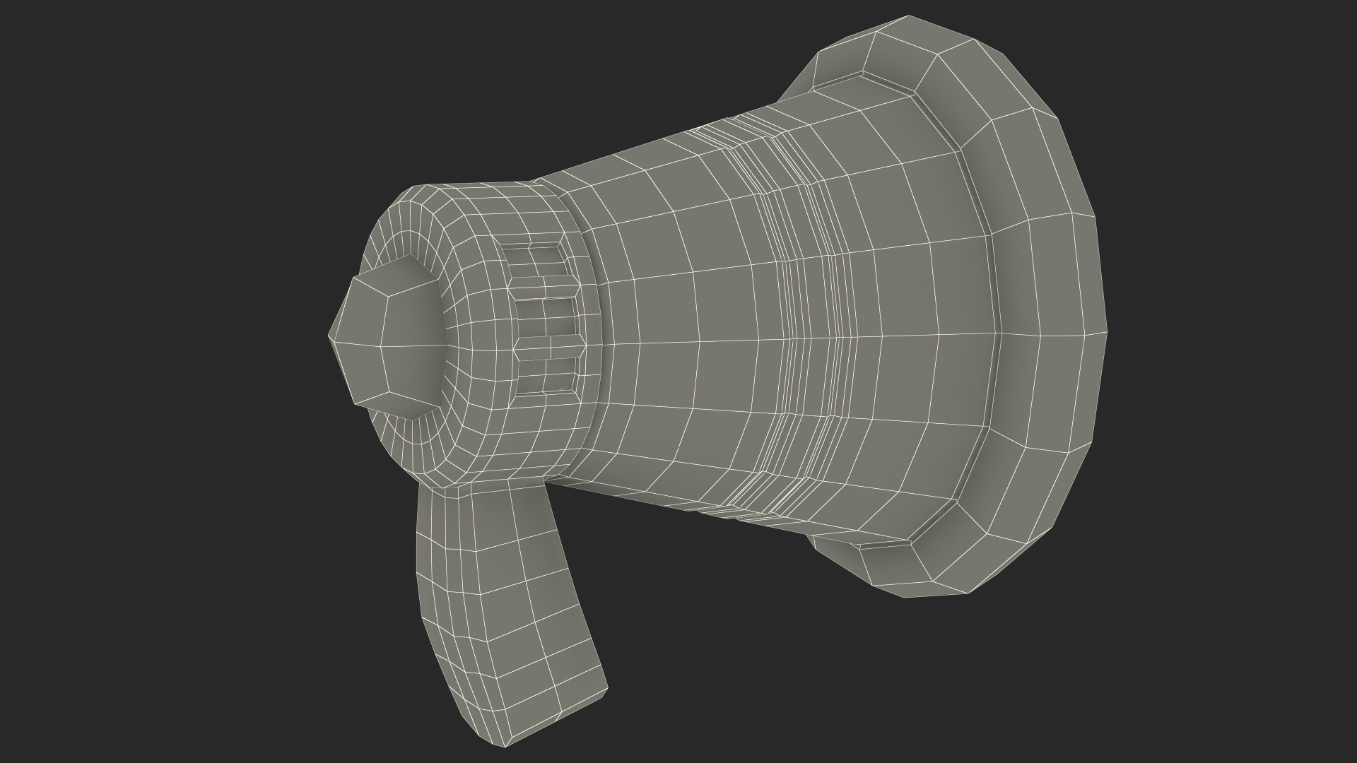 3D model Megaphone Loudspeaker Stylized Icon